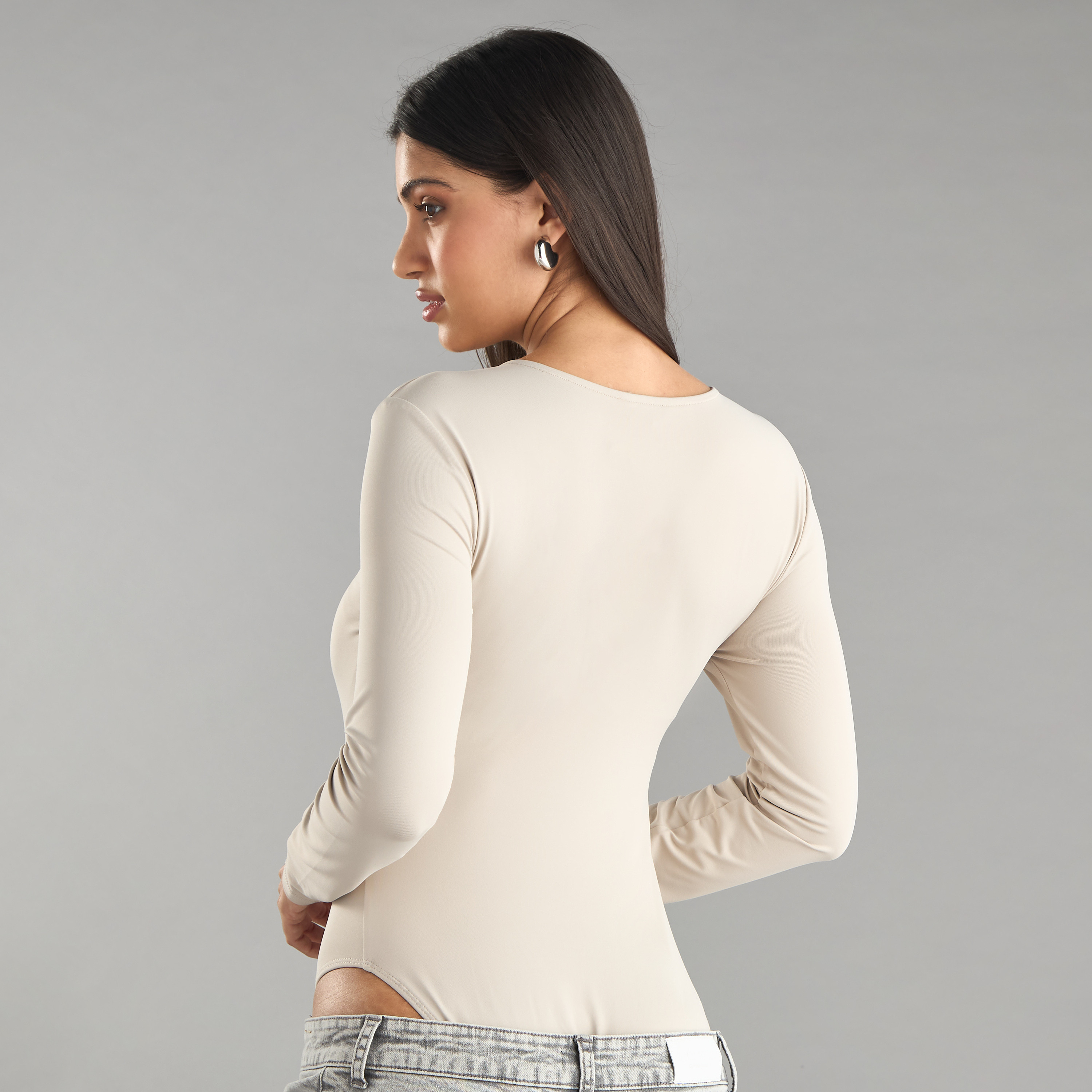 インナー・ルームウェアその他 SELF PORTRAIT White viscose bodysuit (PF25113TW WHITE) White long-sleeved knitted body Self-portrait - women - SELF