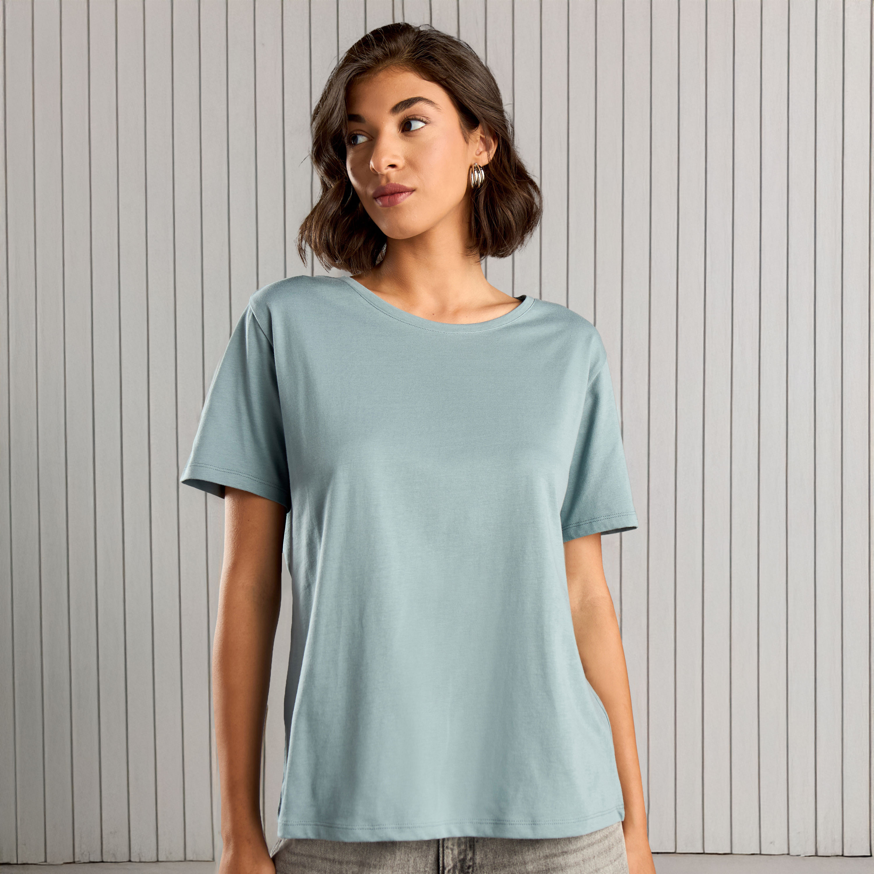 Shop Plain T shirt Online Max Bahrain