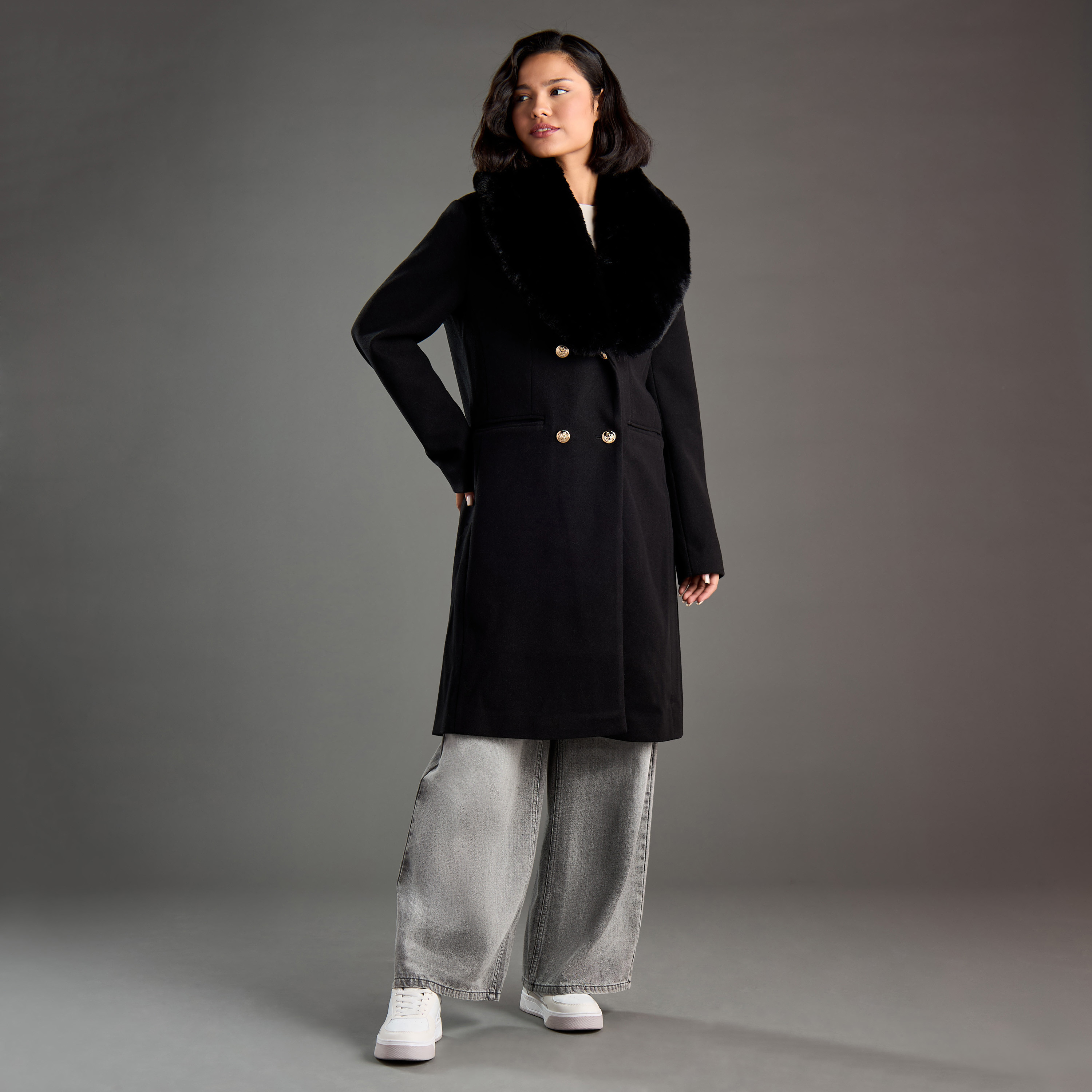 OVERCOAT MELTON SOUTAIN COAT 黒 サイズ1 MELTON LONG COAT – GOAT ESSENCE