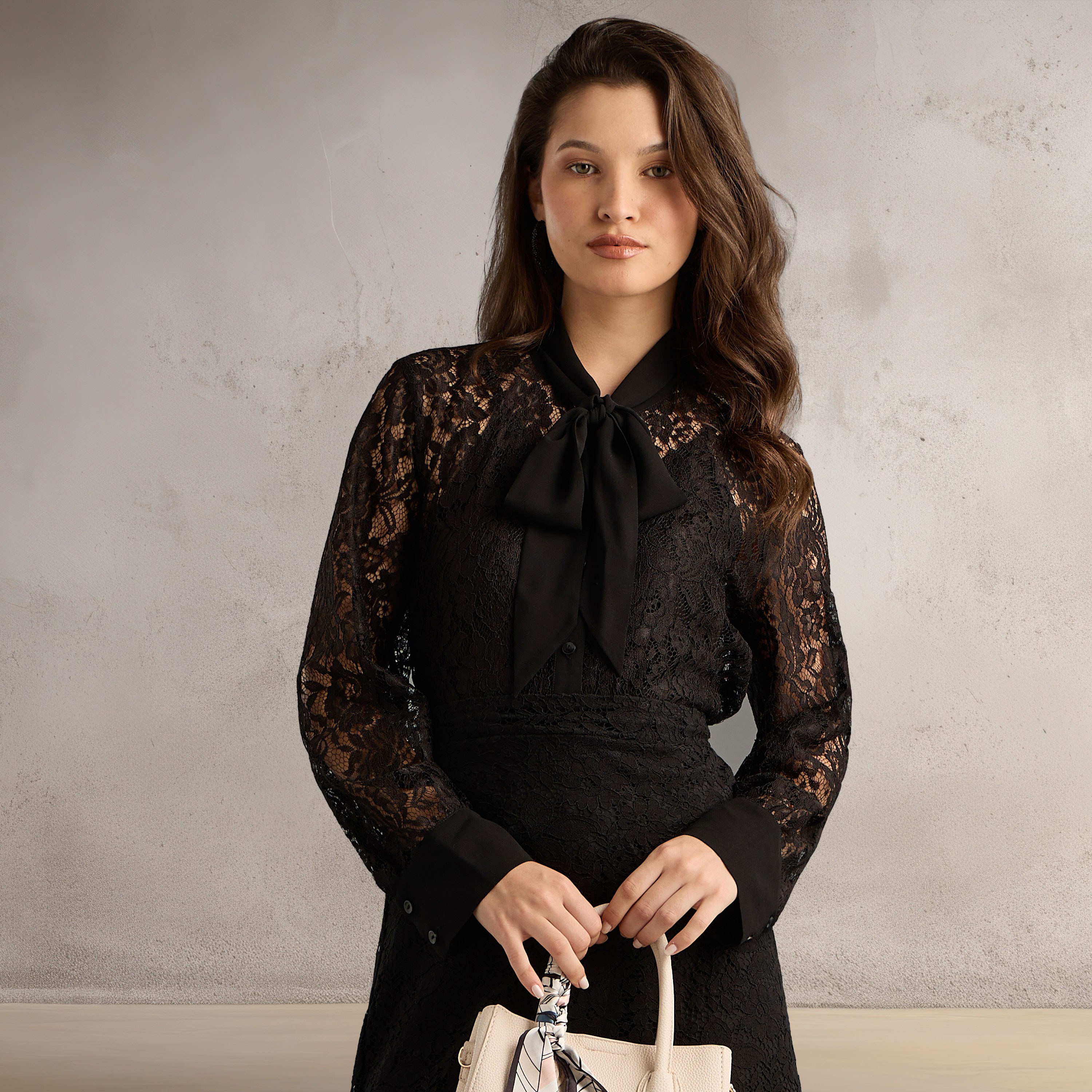 Jaylyn Layered Lace Top - Black - Adorn Boutique