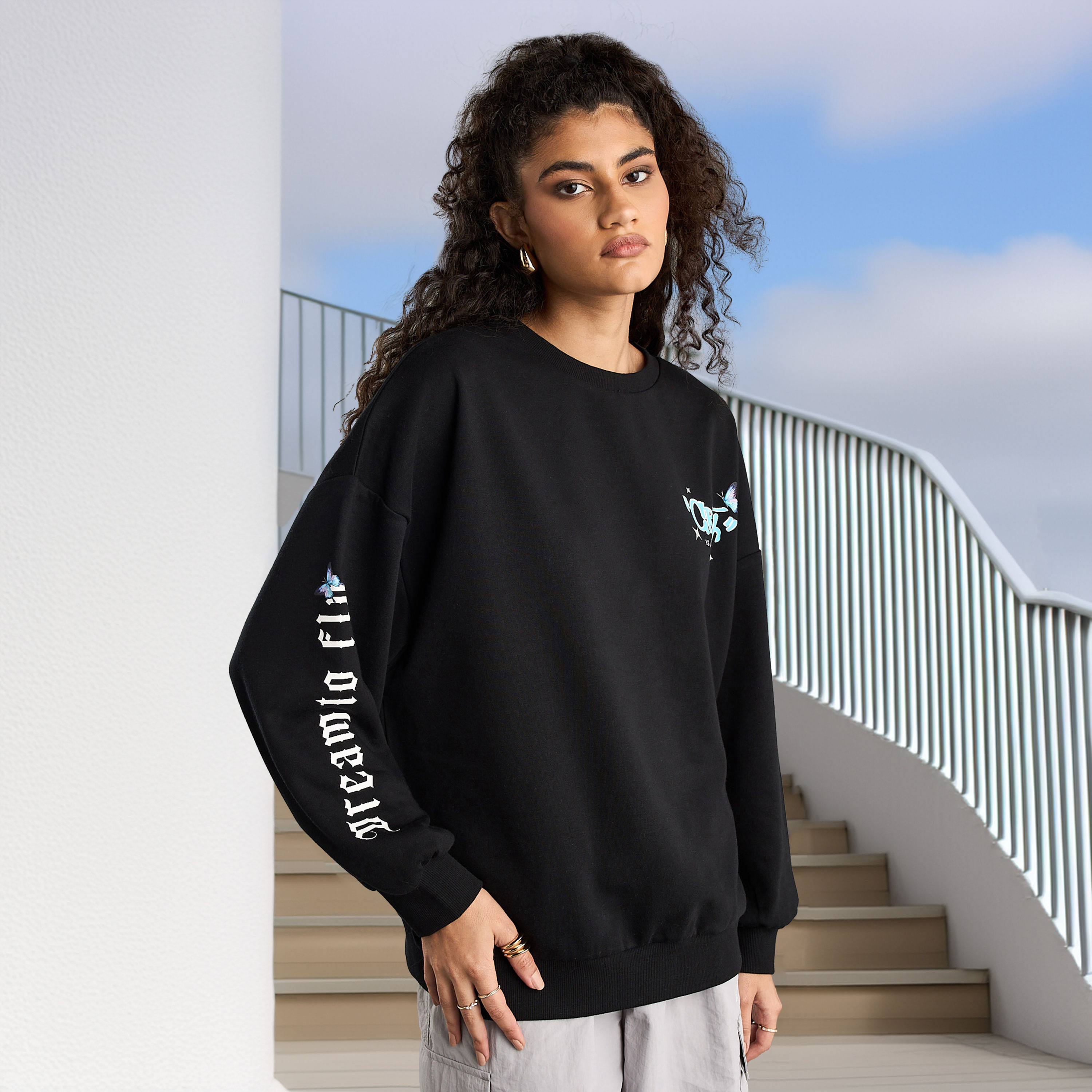 Shop Graphic Print Sweatshirt Online Max Bahrain