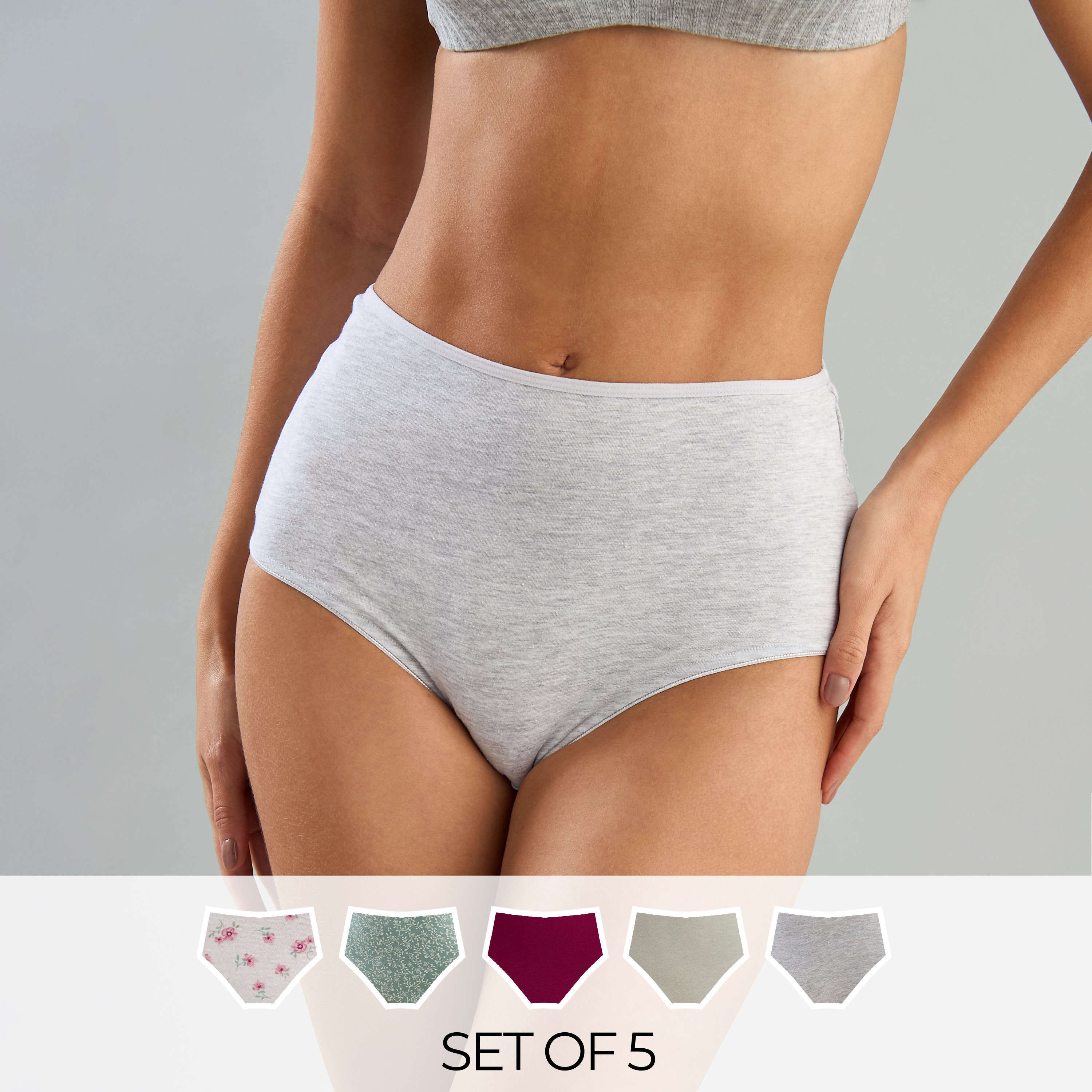 Pack of 5 - Assorted Full Briefs