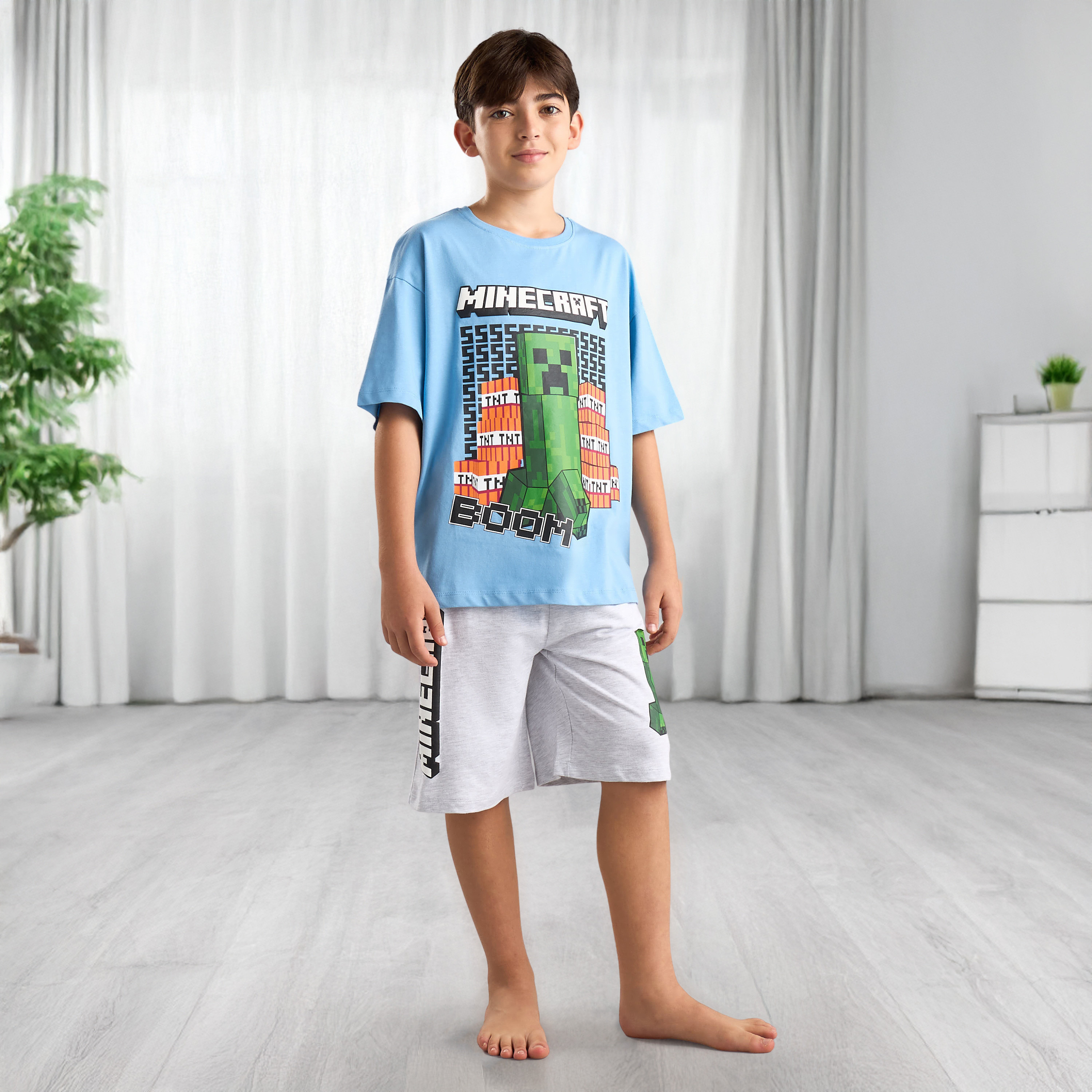 Shop Minecraft Print Shorts Set Online | Max Kuwait