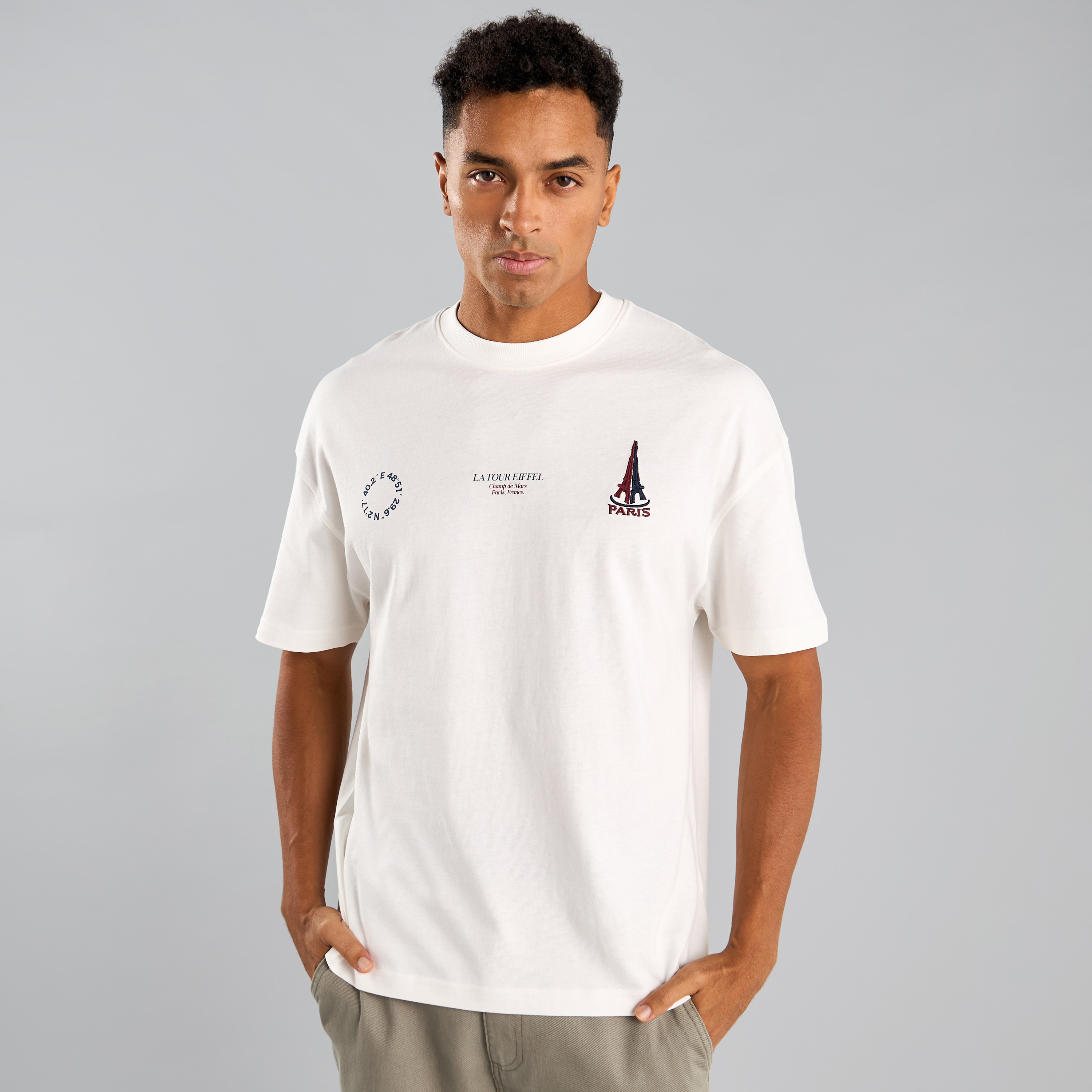 Shop Eiffel Tower Print T-shirt Online | Max UAE