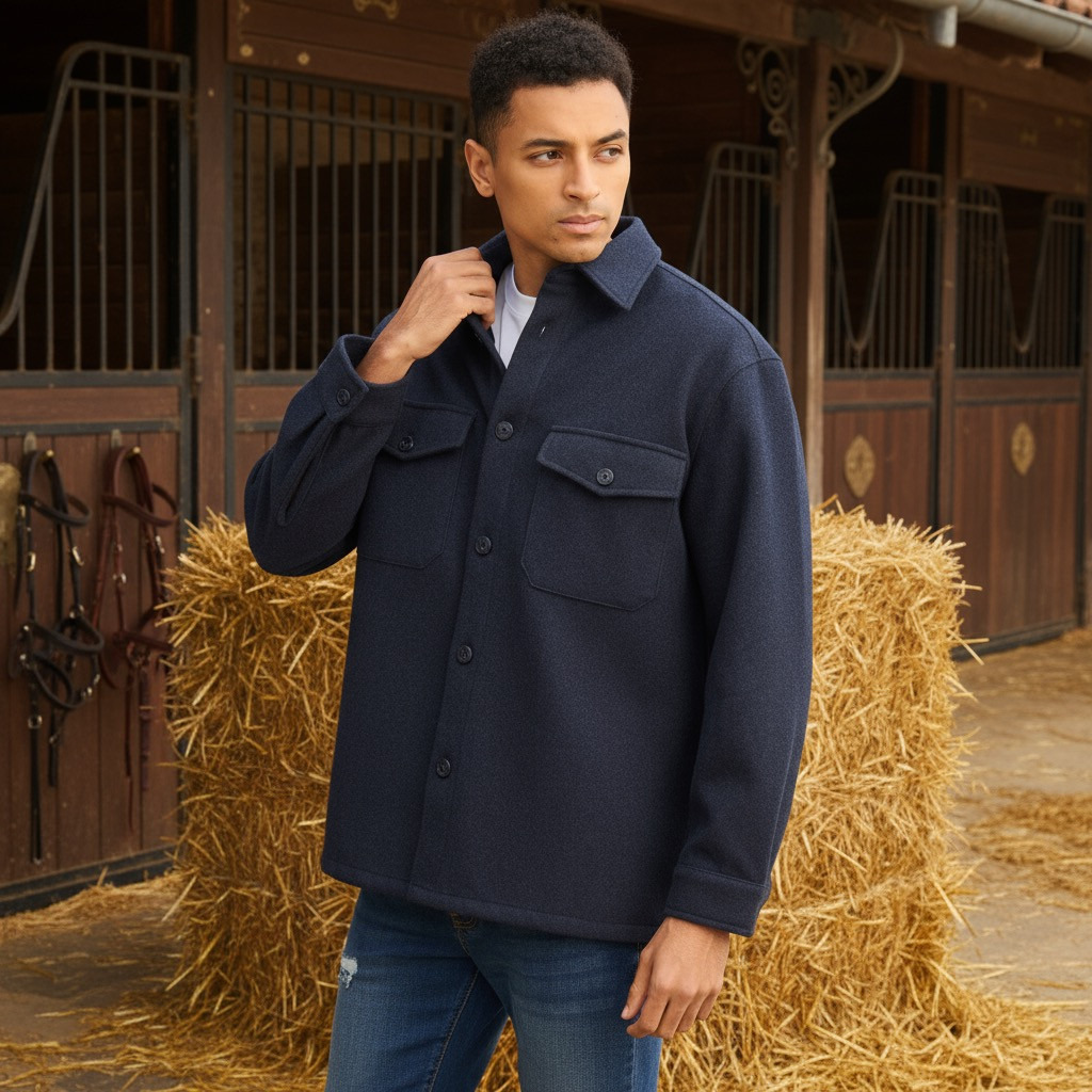 Shop Regular Fit Felt Shacket Online | Max UAE