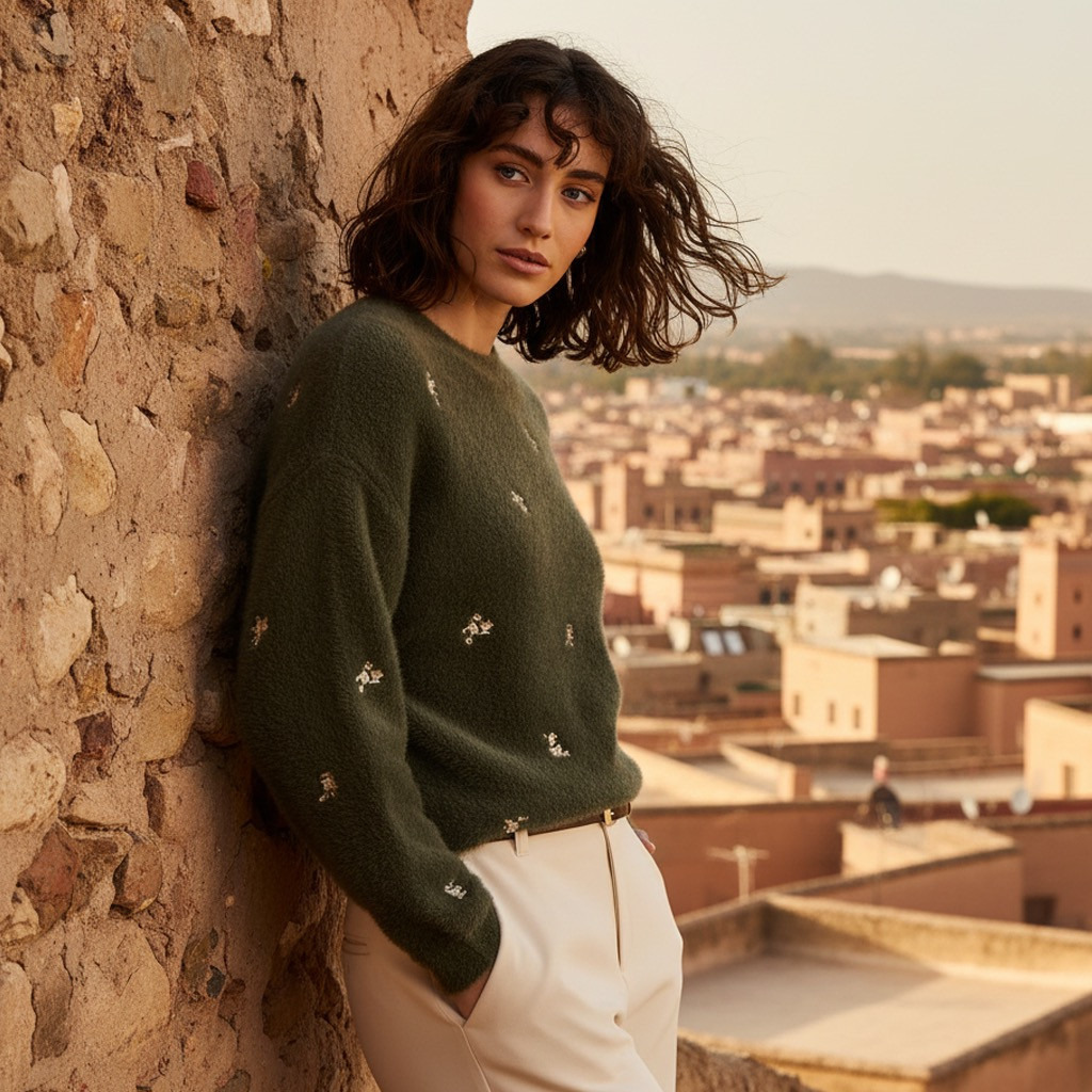 Shop Floral Embroidered Sweater Online | Max KSA