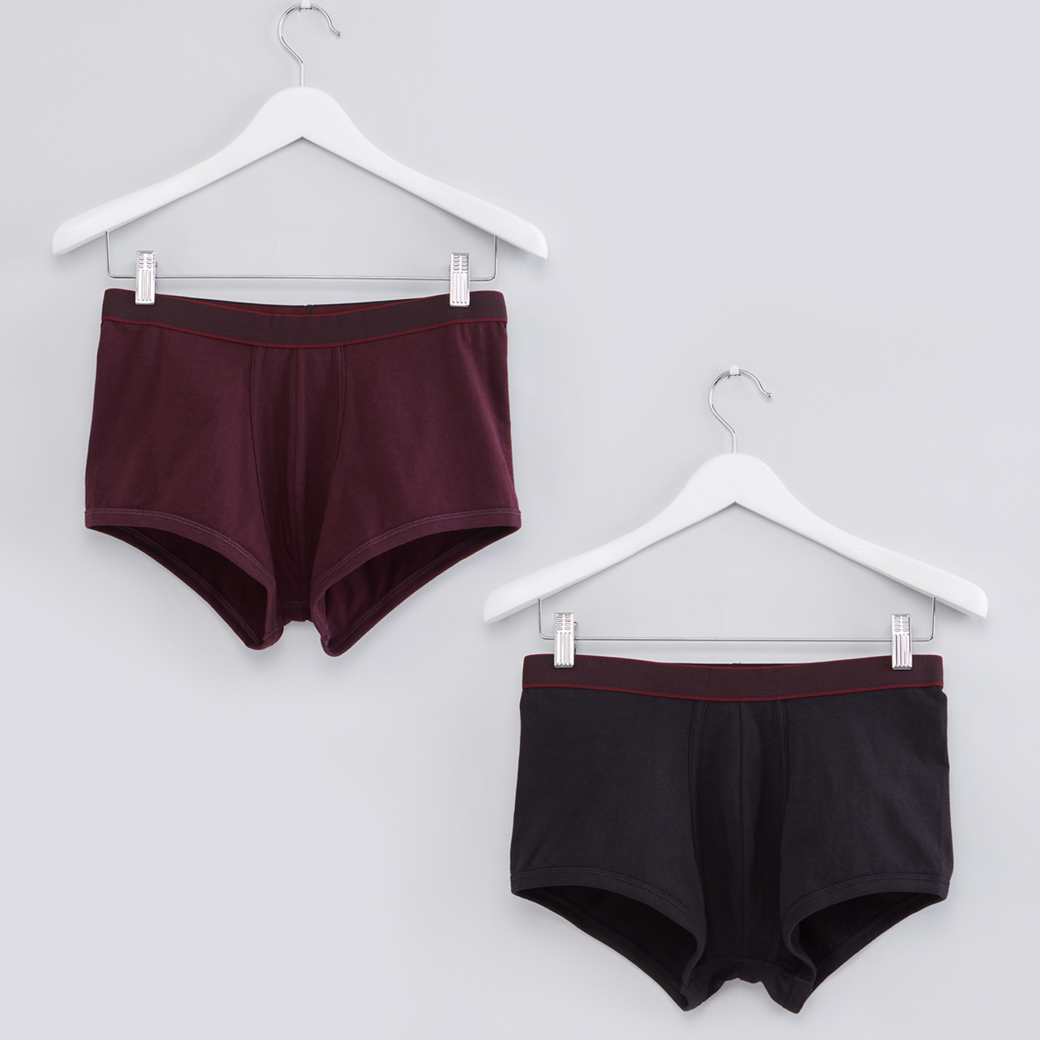 Shop Trunk Briefs with Elasticised Waistband Set of 2 Online Max