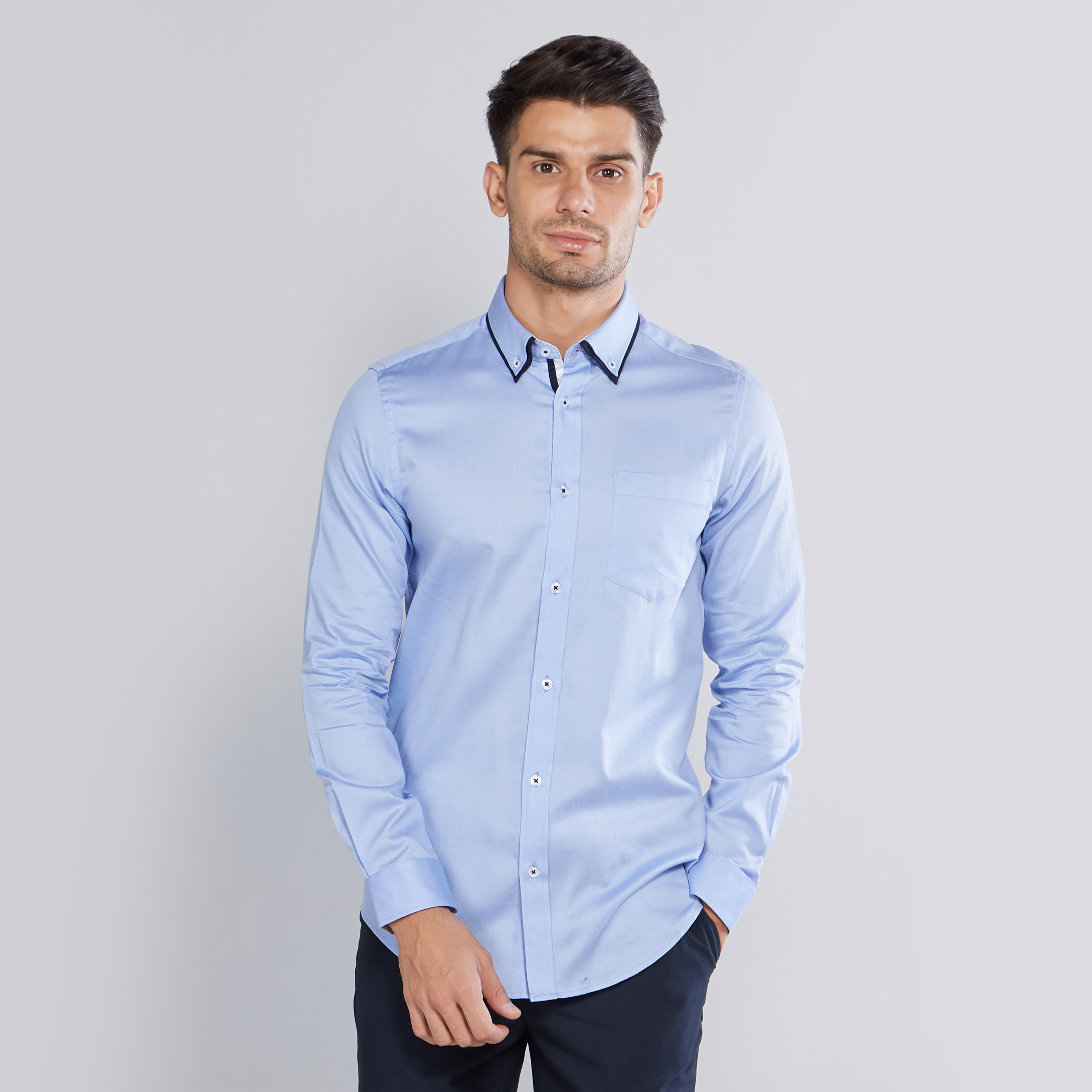 Mens plain formal sales shirts