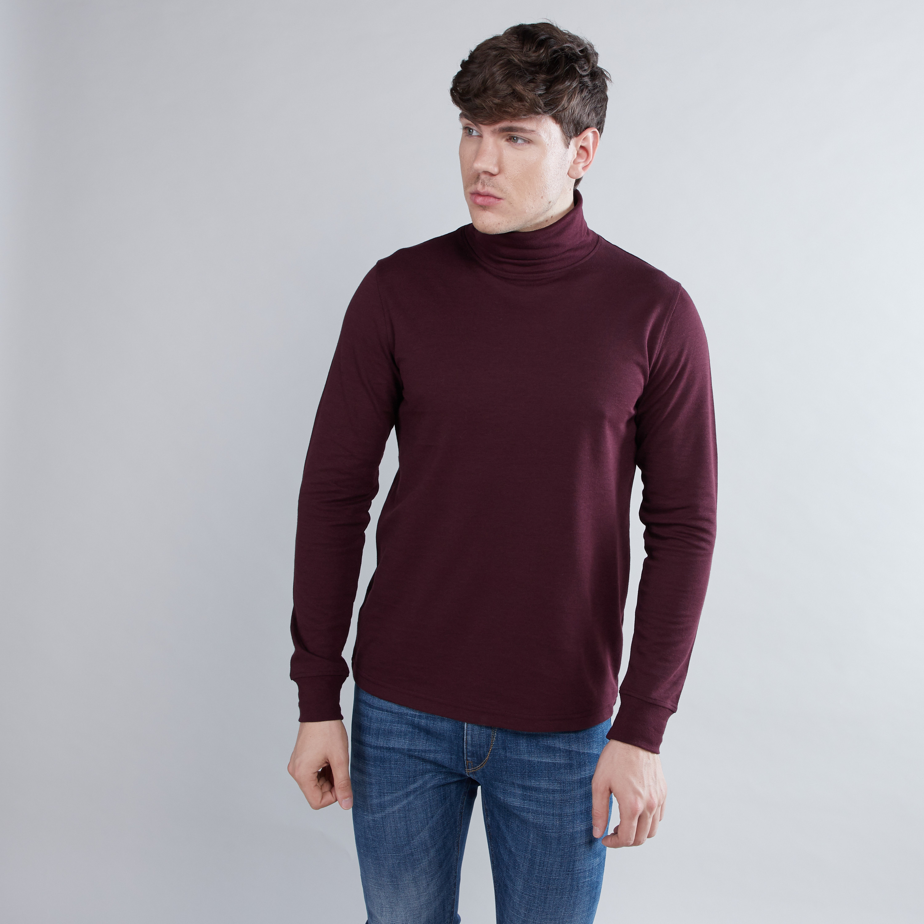 Turtleneck t clearance shirt mens