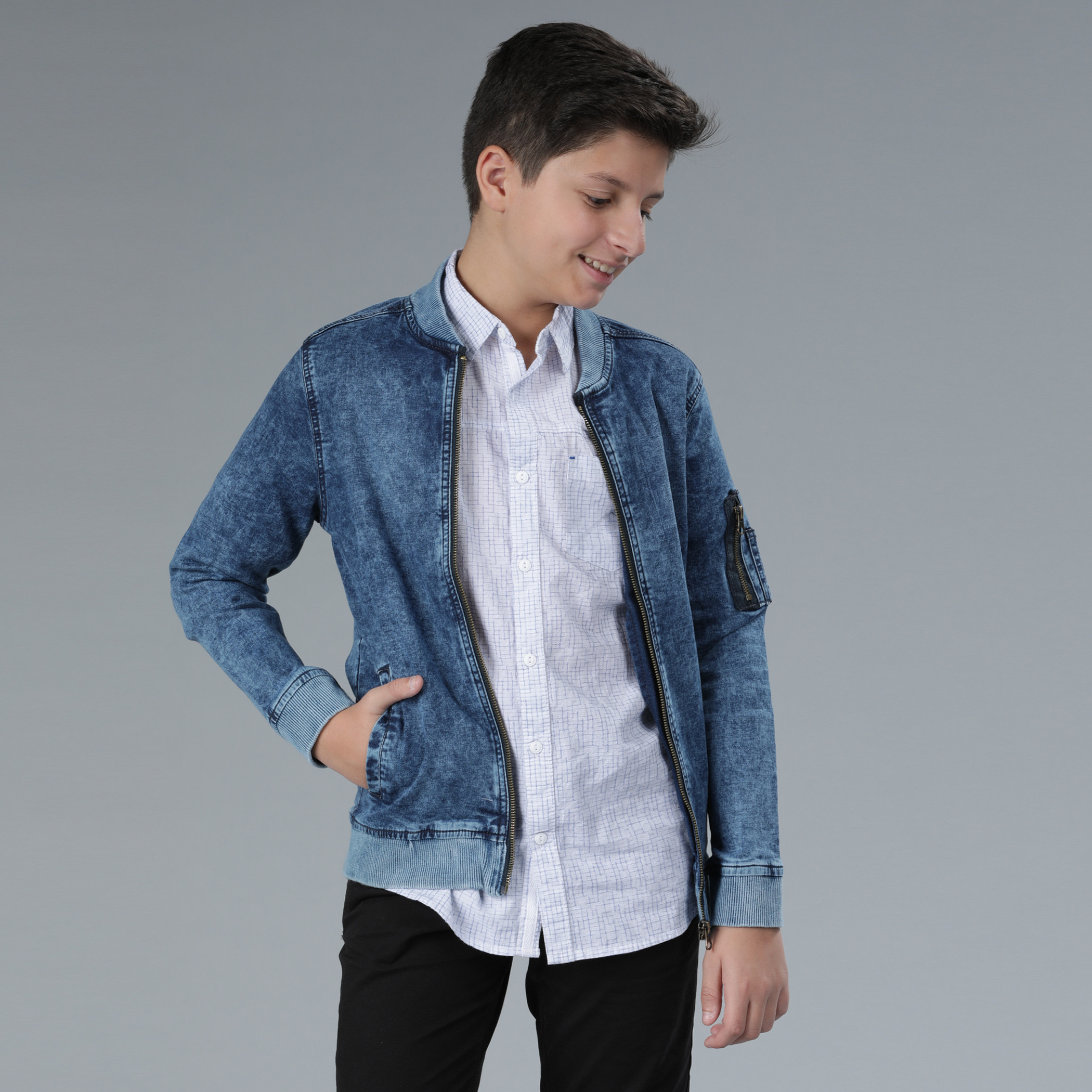 Shop Denim Jacket with Long Sleeves Online | Max UAE