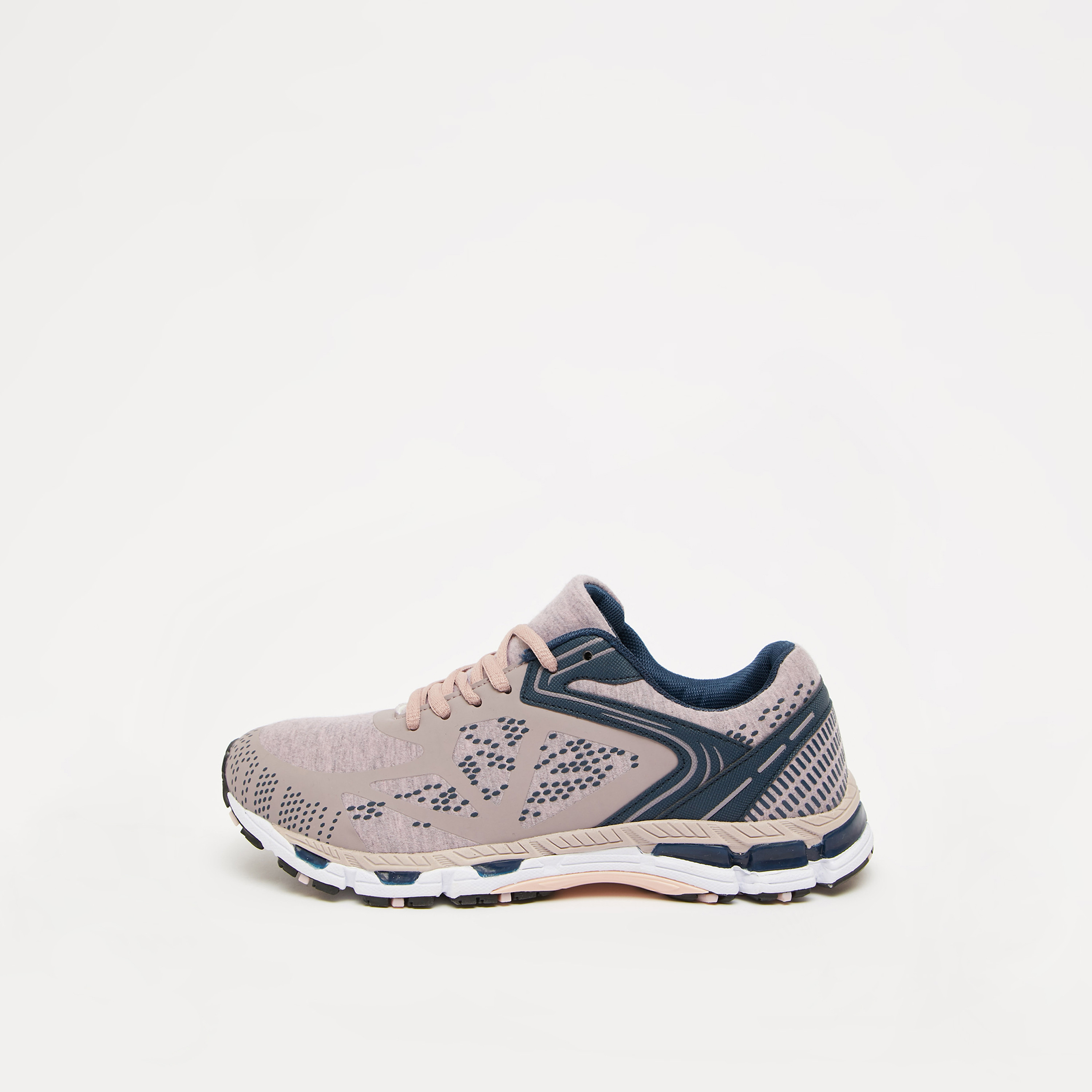 Shop Textured Lace Up Running Shoes 