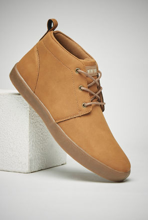 Plain Slip-On Chukka Boots-mxmen-shoes-boots-0