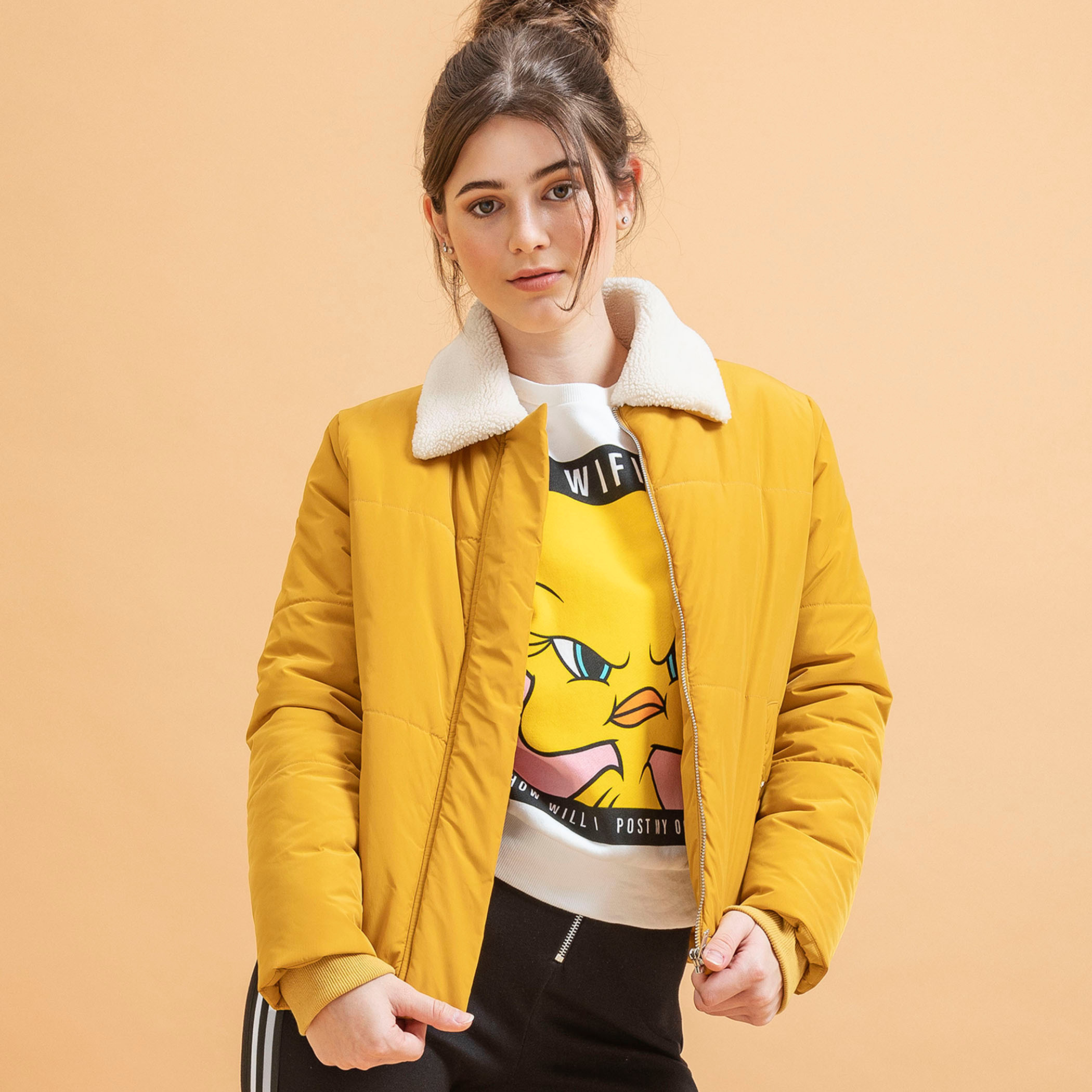 Mustard on sale yellow parka