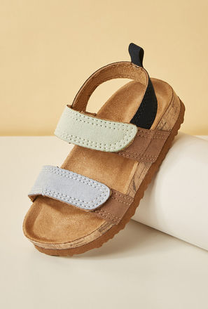 Plain Sandal with Hook and Loop Closure-mxkids-babyboyzerototwoyrs-shoes-sandals-1