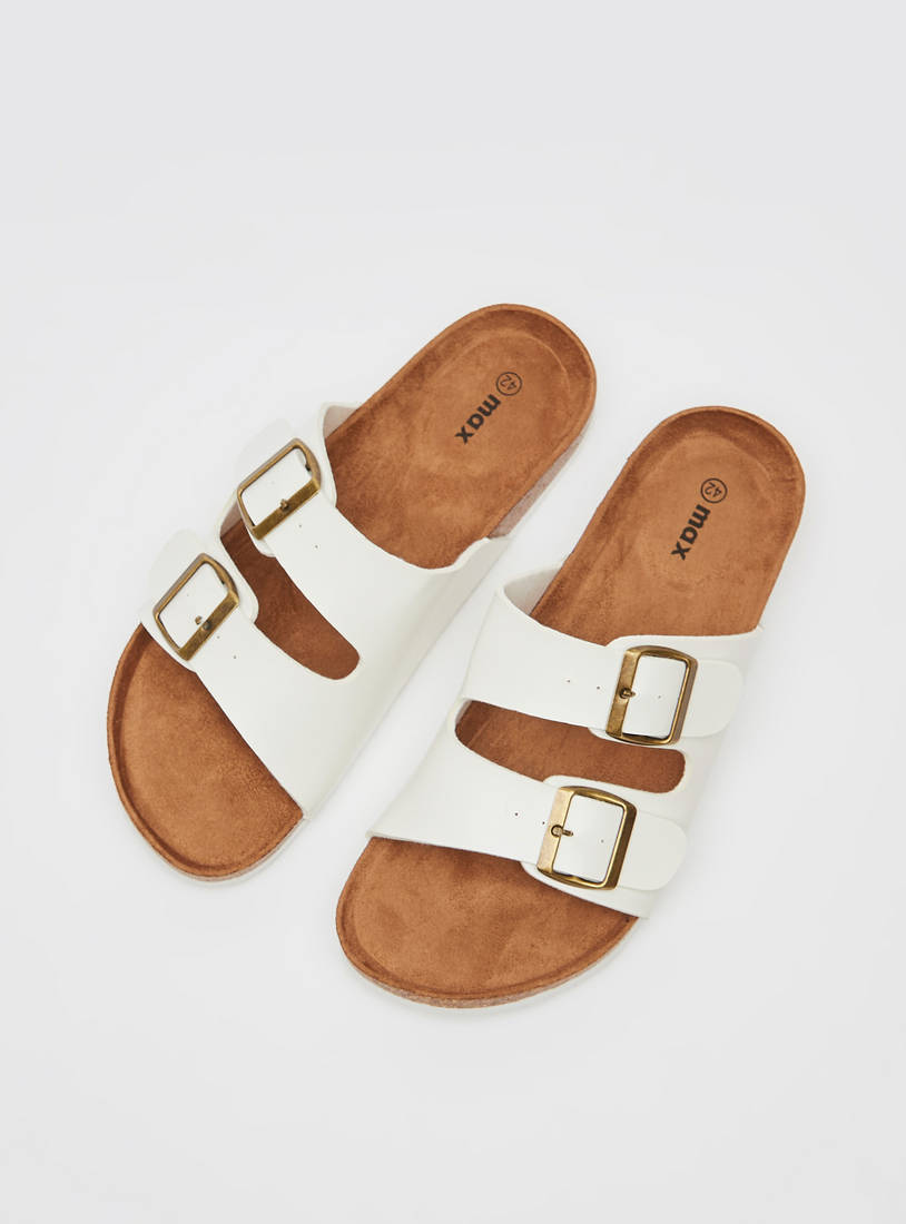 Buckle Accented Sandals-Sandals-image-1
