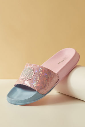 Embroidered Slip-On Slides-mxkids-shoes-girlstwotoeightyrs-flipflops-2