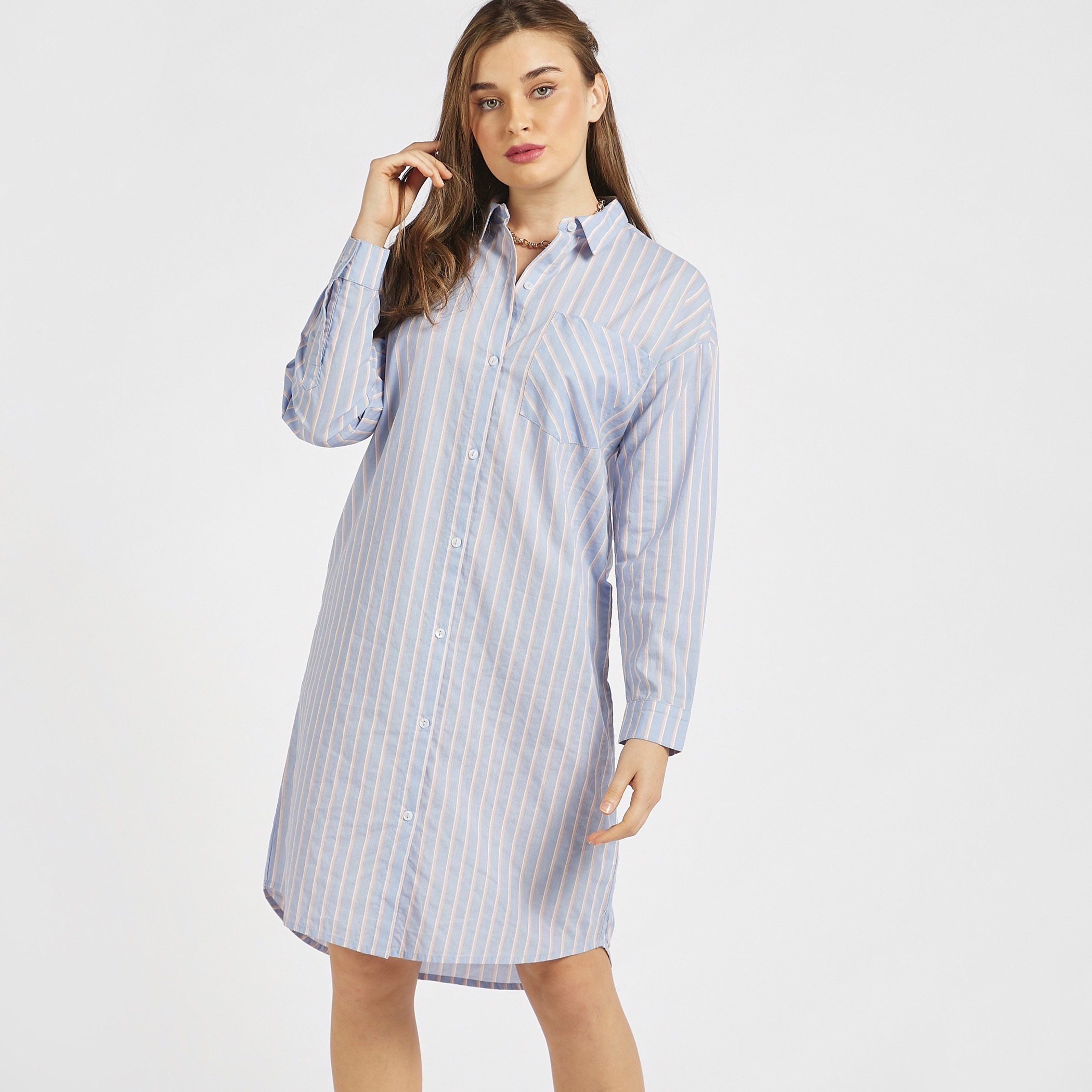Cycle Print Shirt Dress – Inchperfect