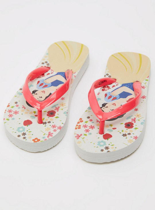 Snow White Print Beach Slippers
