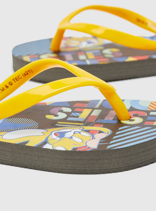 Tom and Jerry Print Slip-On Beach Slippers