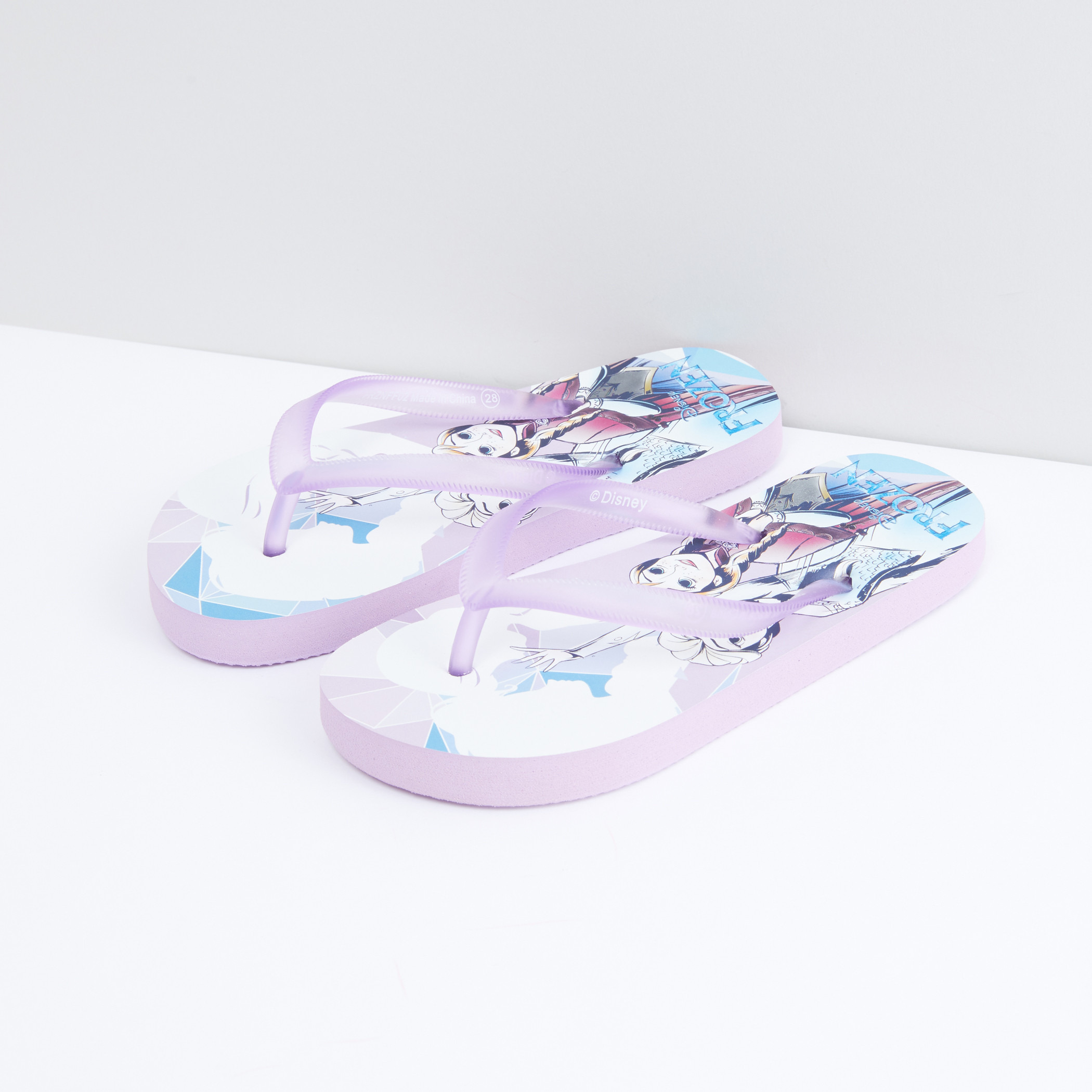 Elsa and best sale anna flip flops