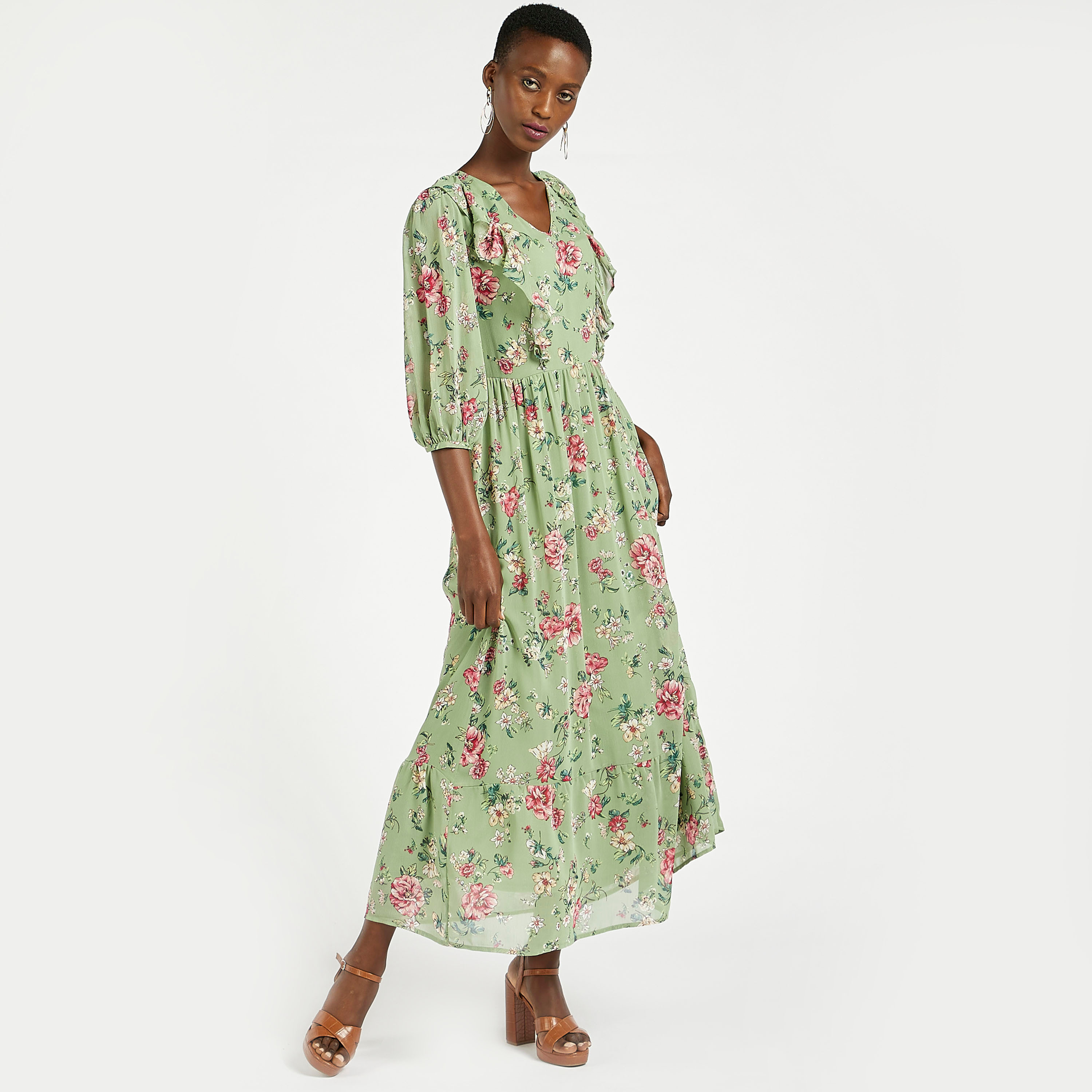 Summer maxi deals dresses with sleeves