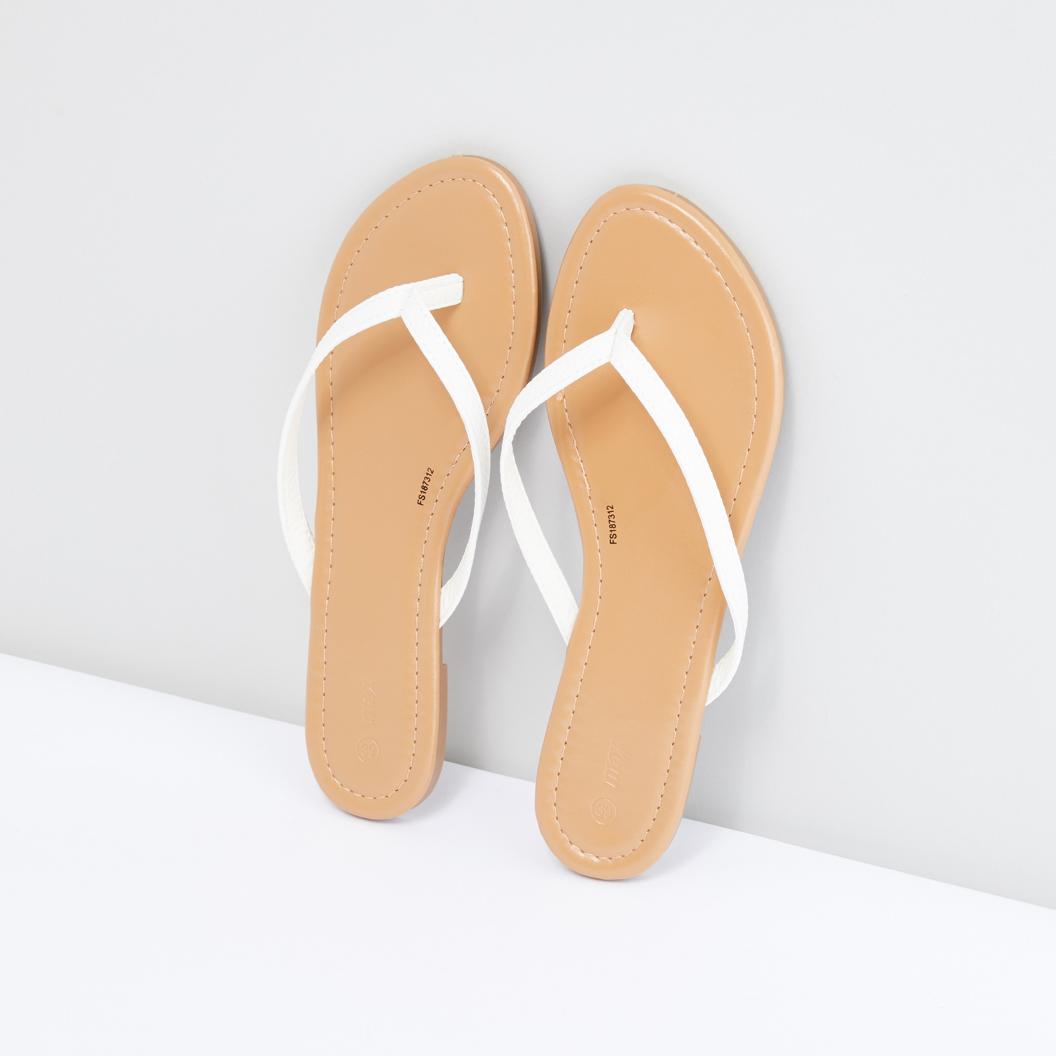 Shop Flip Flops with Textured Straps Online Max UAE