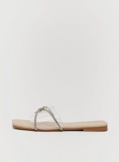Embellished Slip-On Sandals