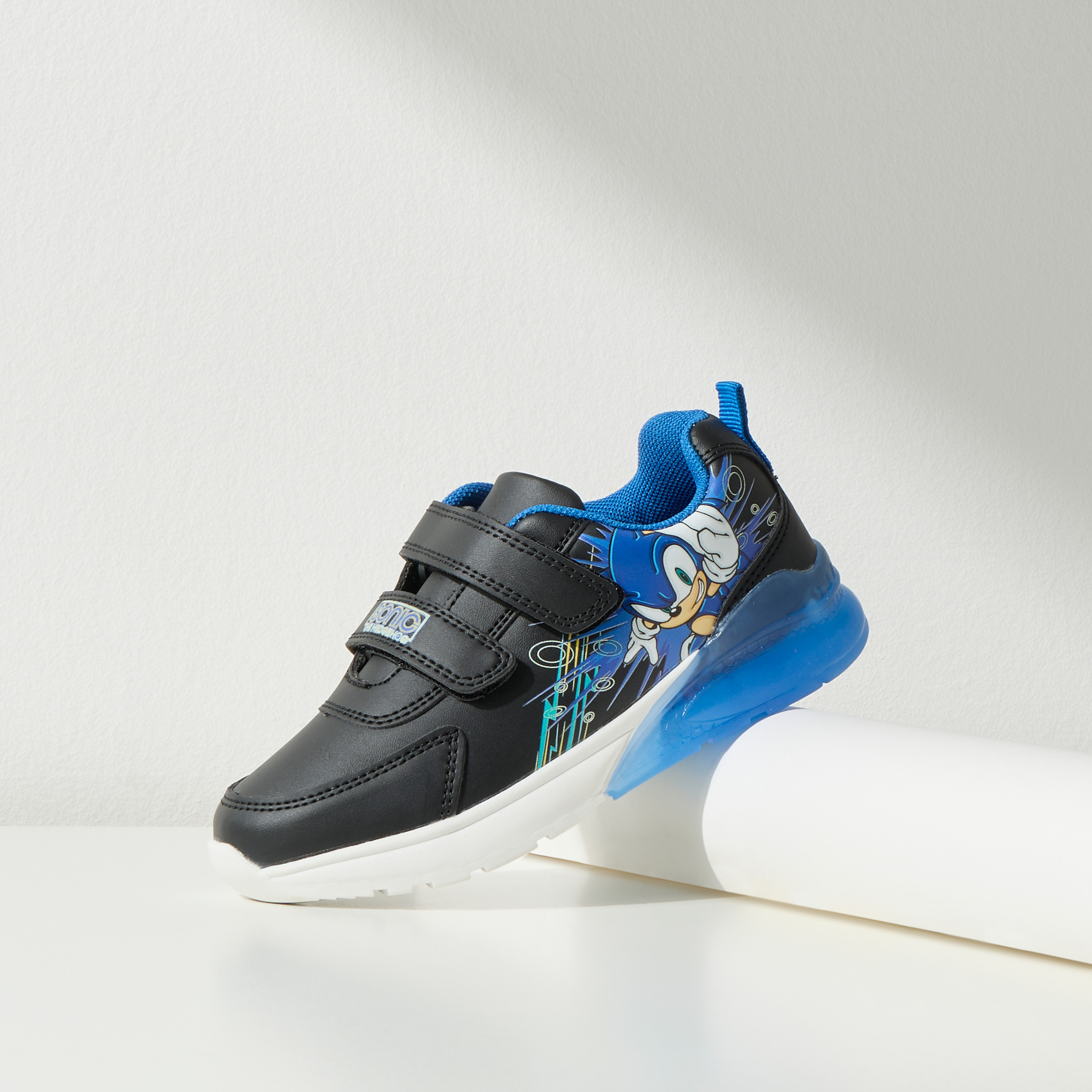 Chaussures Sonic The Hedgehog Enfants - LED Dans La Semelle, Scratch, Licence Officielle Sega - Taille 26-33 - 2