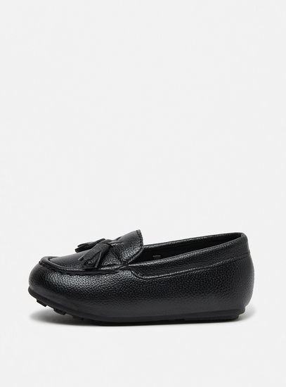 Tassel Accent Slip-On Moccasins-Casual Shoes-image-0