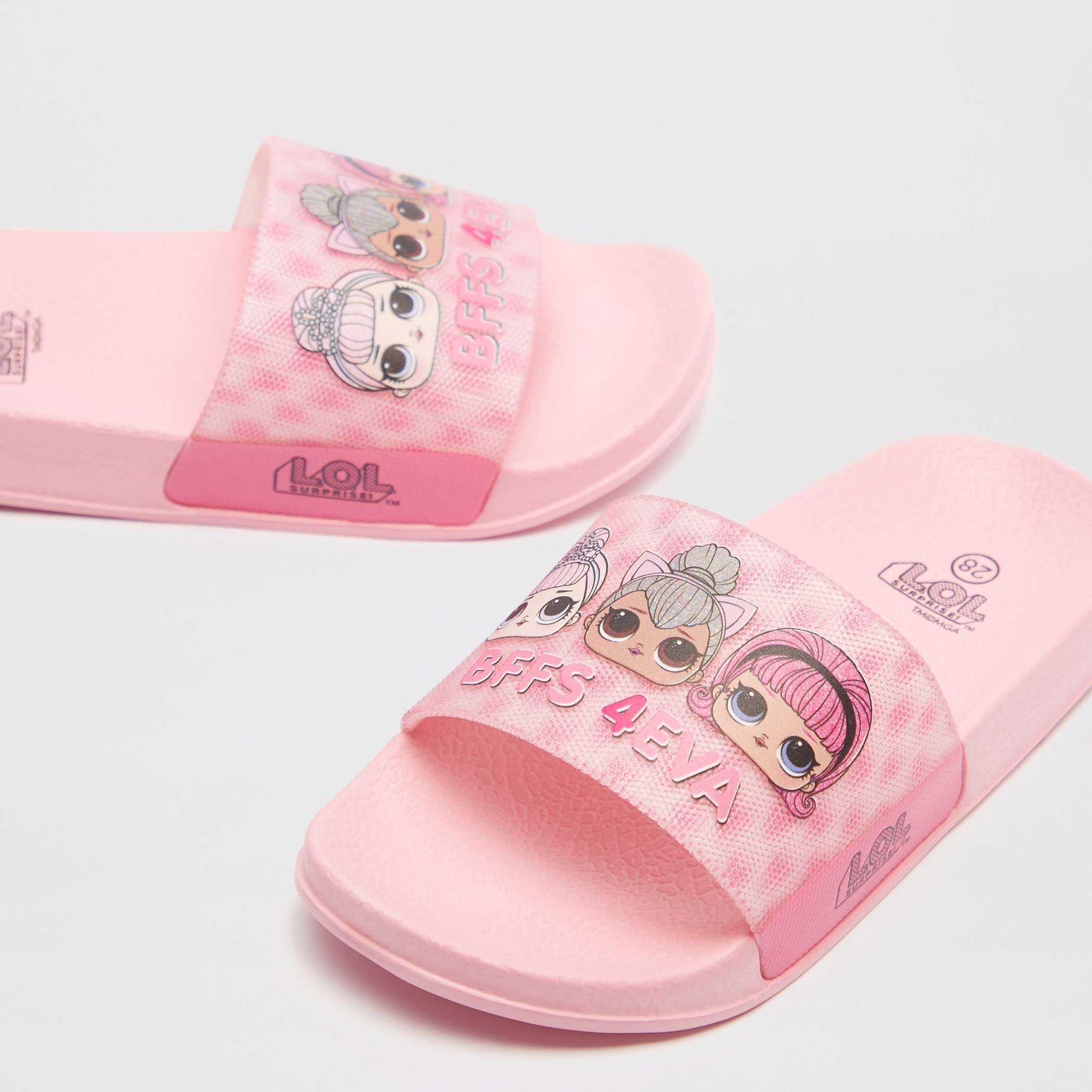 Shop L.O.L Surprise Print Slip On Slides Online Max Kuwait