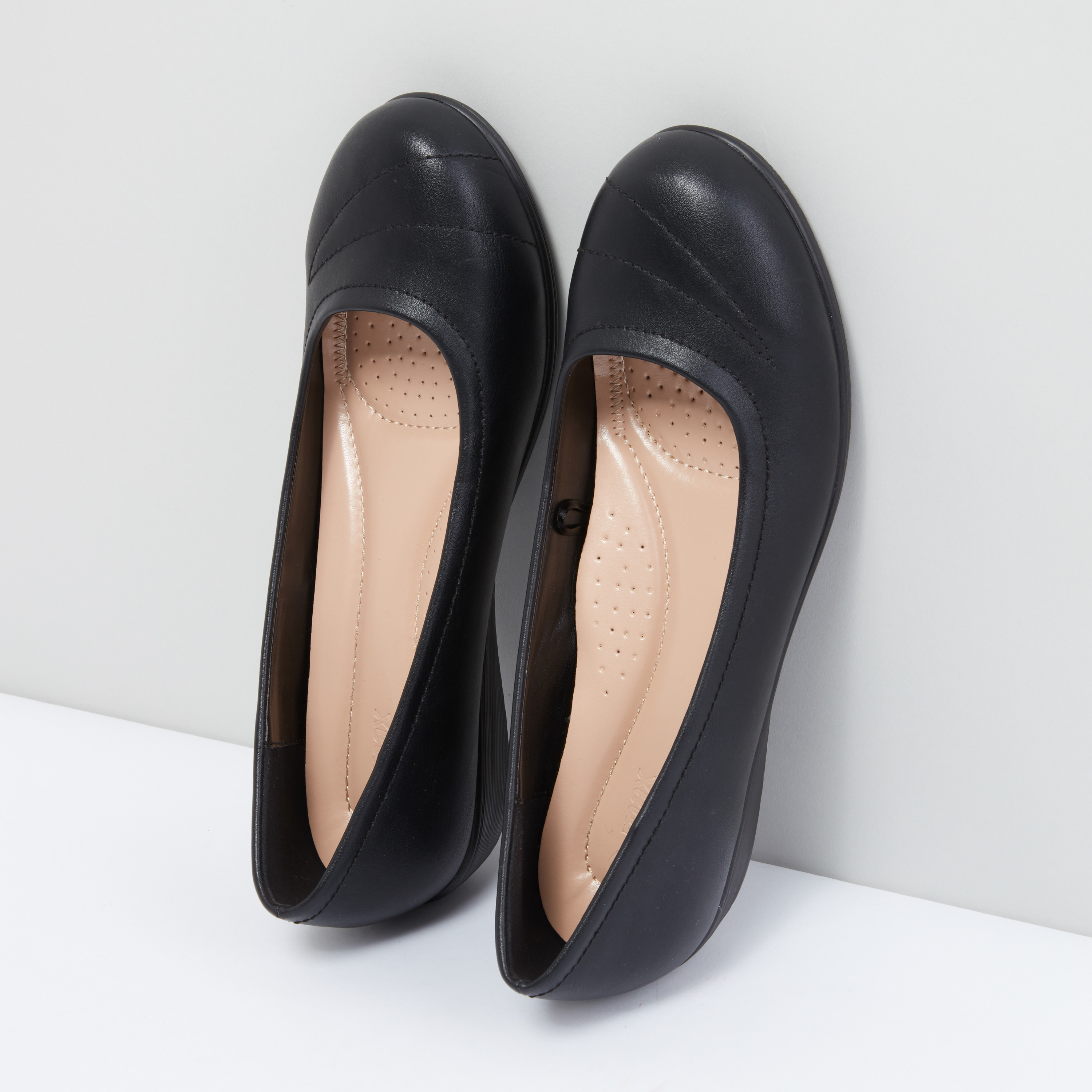 Black slip store on formal shoes