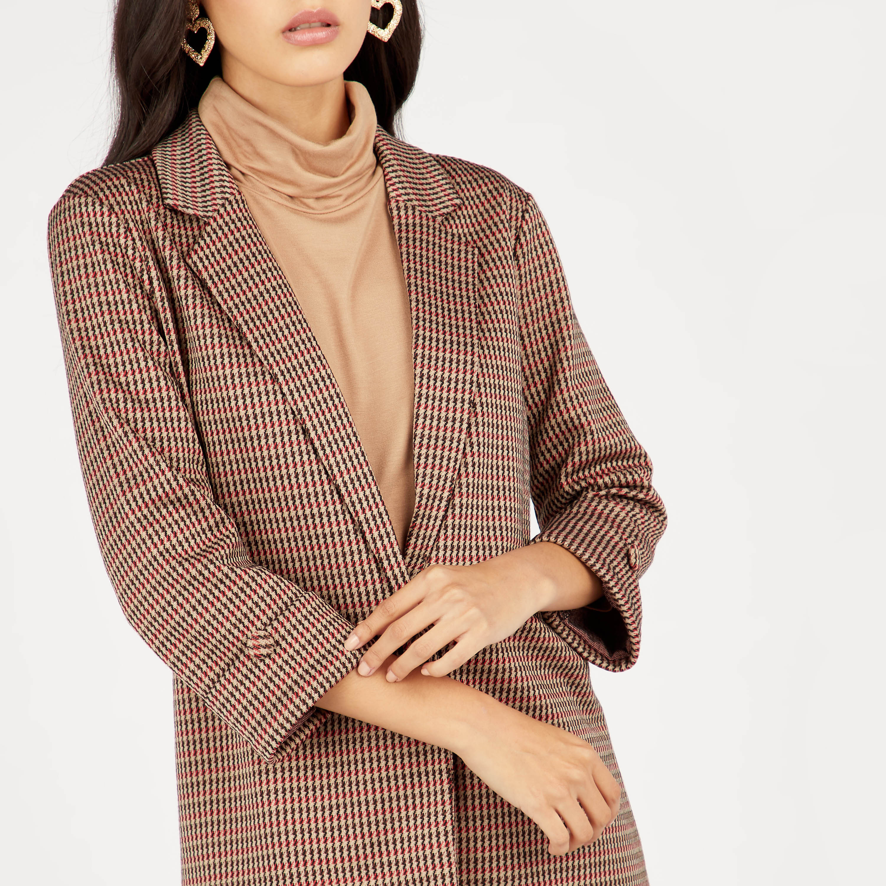 MEDI HOUNDSTOOTH JACQUARD JACKET | azulerosabrinquedos.com.br