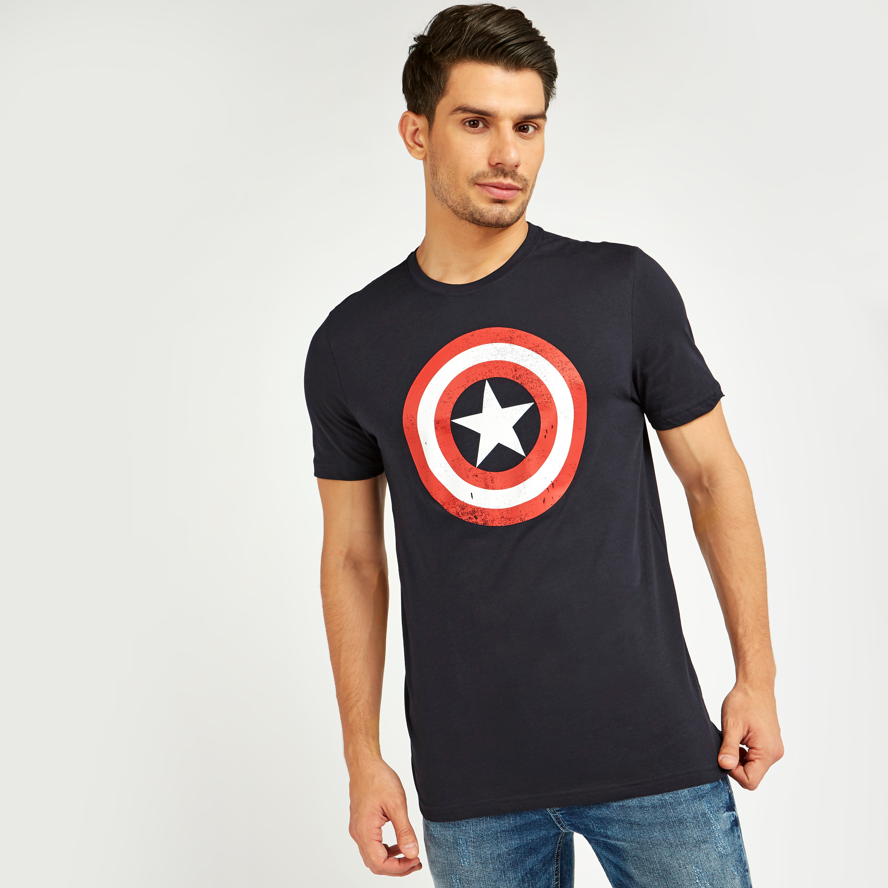 Captain america hotsell t shirt print