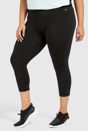Quick Dry Solid Leggings with Elasticated Waistband-mxwomen-clothing-plussizeclothing-activewear-leggings-0