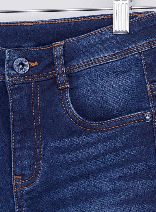 Full Length Jeans with Pocket Detail and Belt Loops