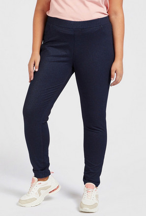 Plain Jeggings with Pocket Detail and Elasticised Waistband