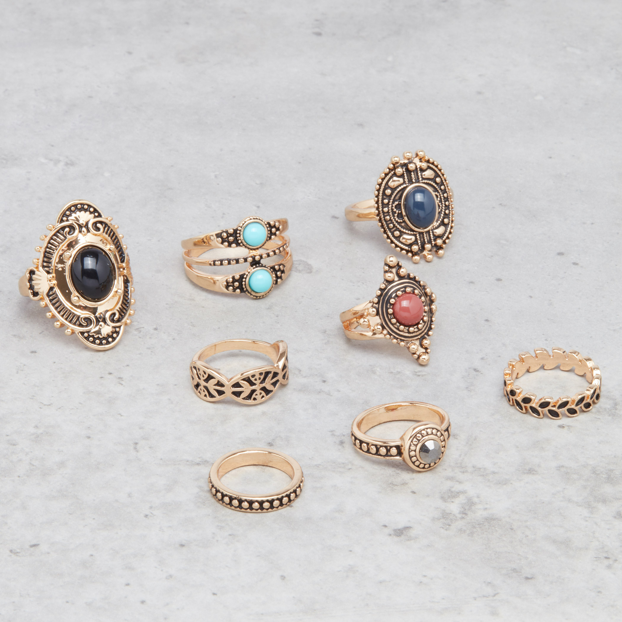 Buy Gold-Toned Rings for Women by Pinapes Online | Ajio.com