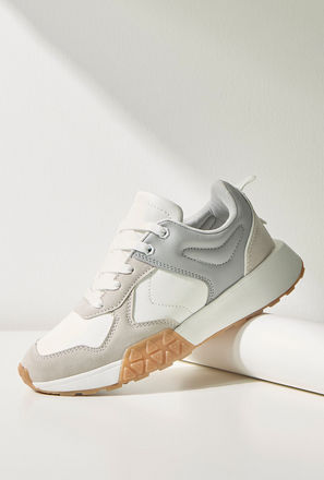 Panelled Sneakers with Lace-Up Closure-mxkids-boyseighttosixteenyrs-shoes-sneakers-3