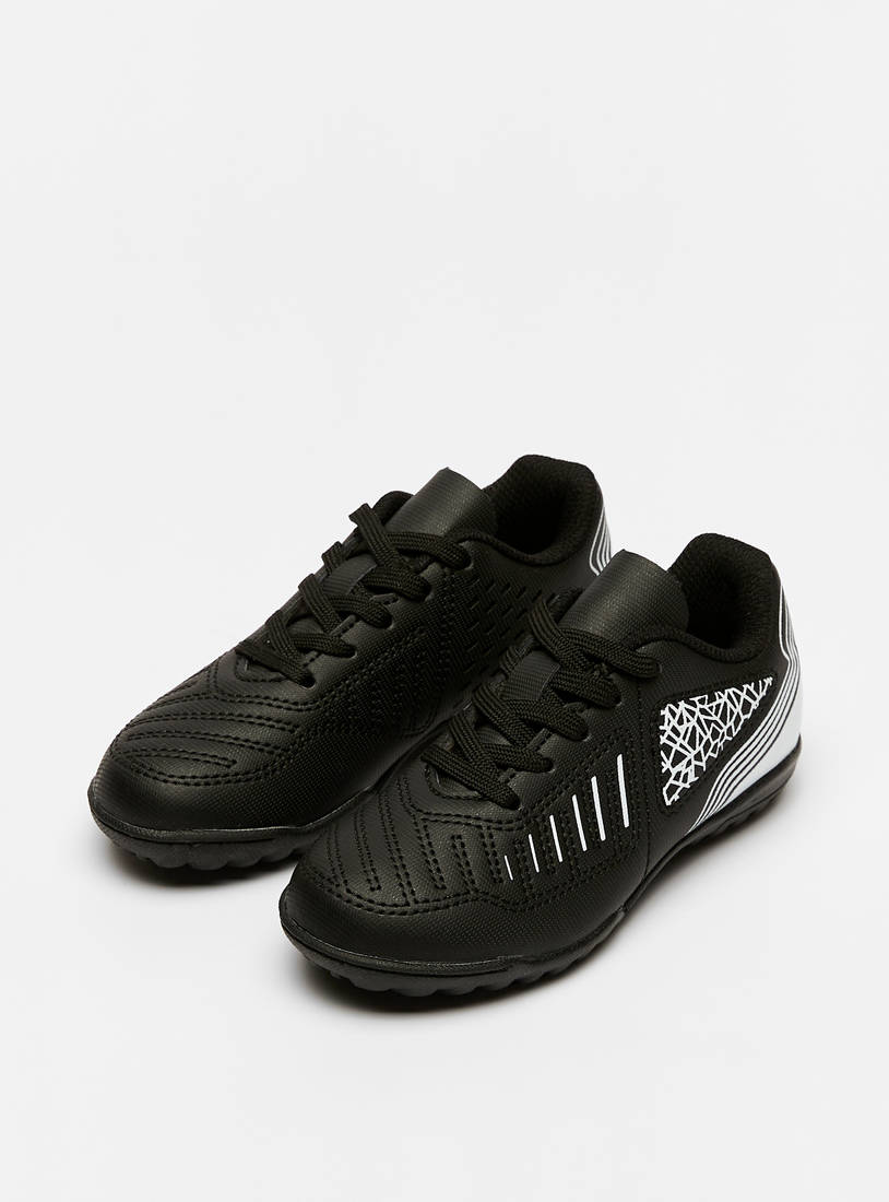 Printed Sports Shoes with Lace-Up Closure-Sports Shoes-image-1