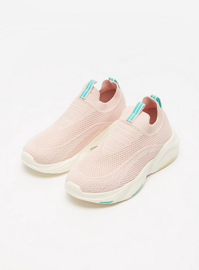 Textured Slip On Walking Shoes