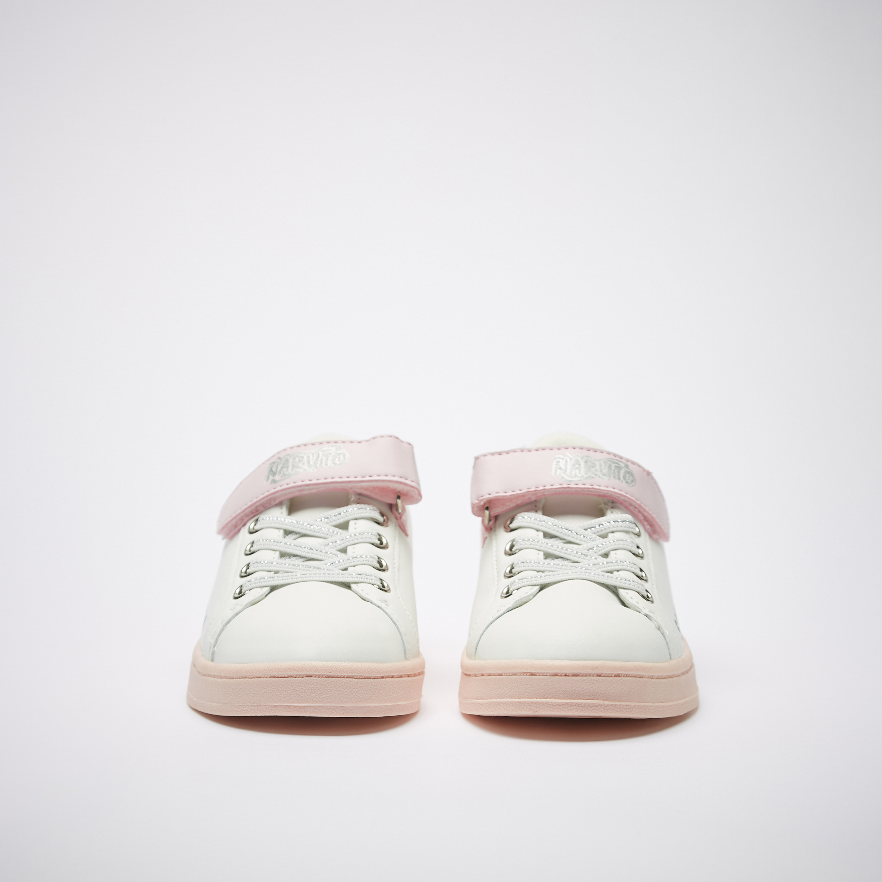 Shop Naruto Sakura Print Sneakers with Hook and Loop Closure