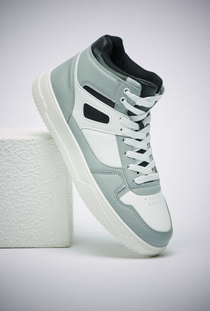 Panelled Sneakers with Lace-Up Closure-mxurbnmen-shoes-sneakers-2