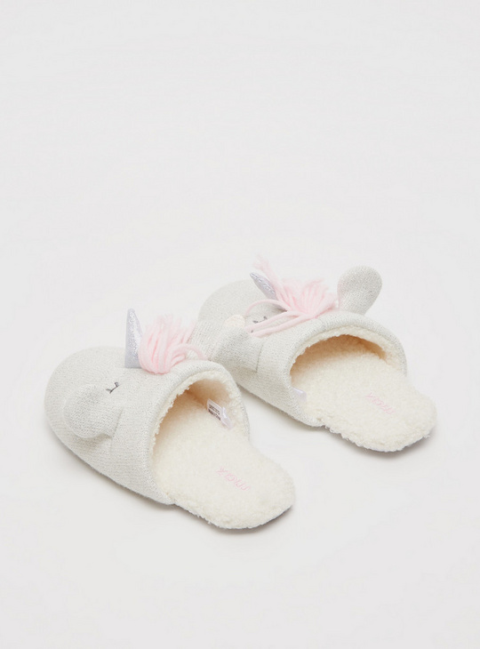 Unicorn Slip-On Bedroom Slippers