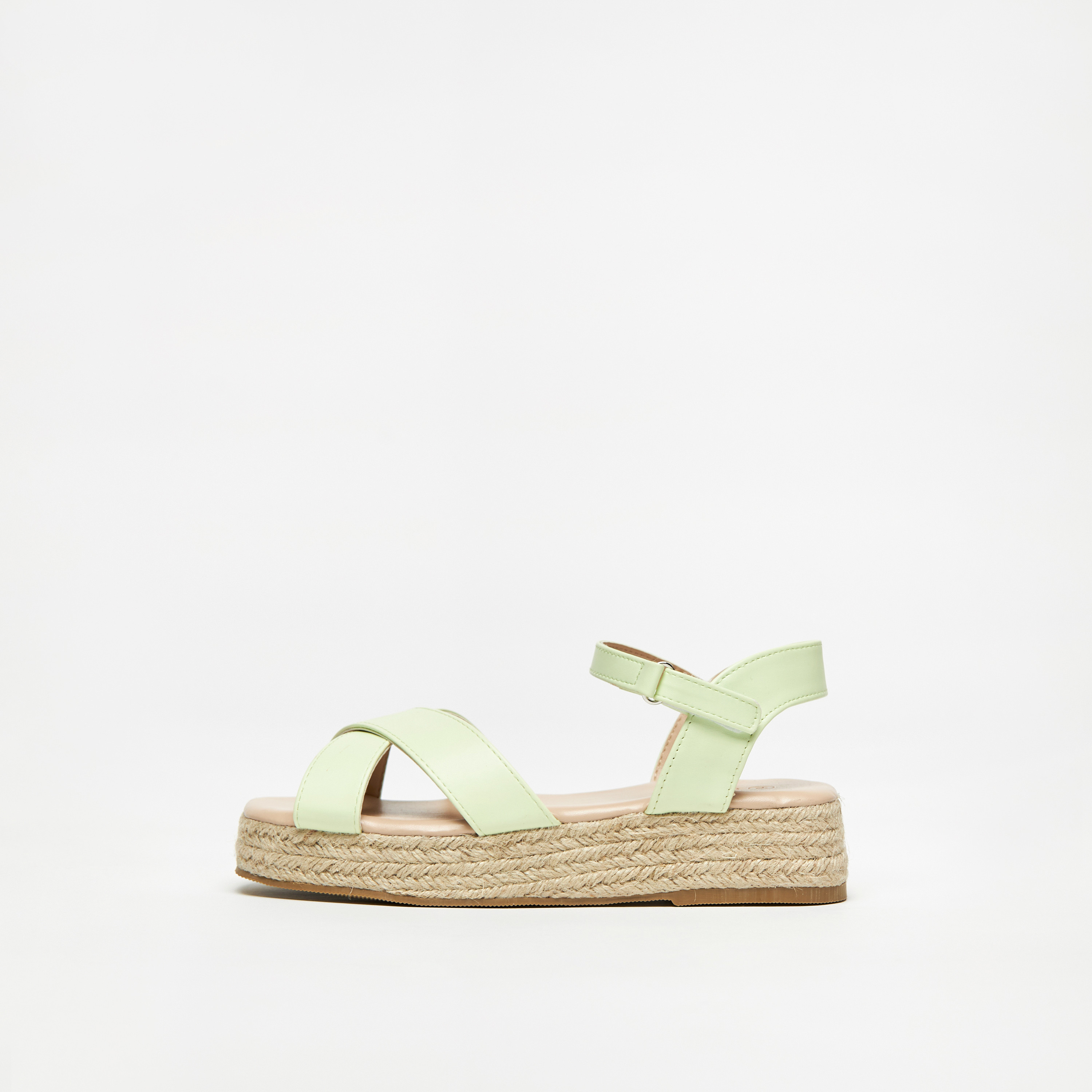 Glamorous Green Block Heel Sandals | Lyst