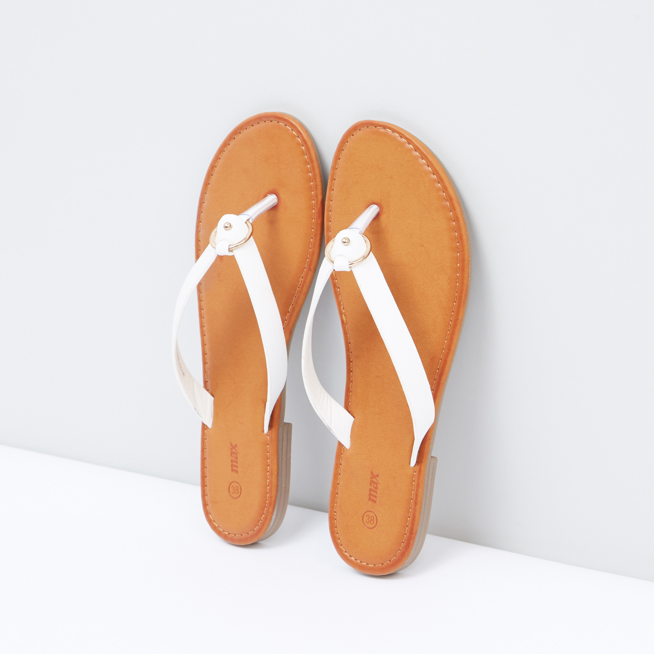 Max Fashion Buckle Detail Slip-On Sandals | Shopee Malaysia