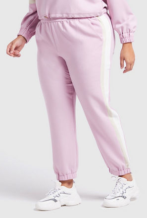 Solid Jog Pants with Elasticised Waistband and Pockets