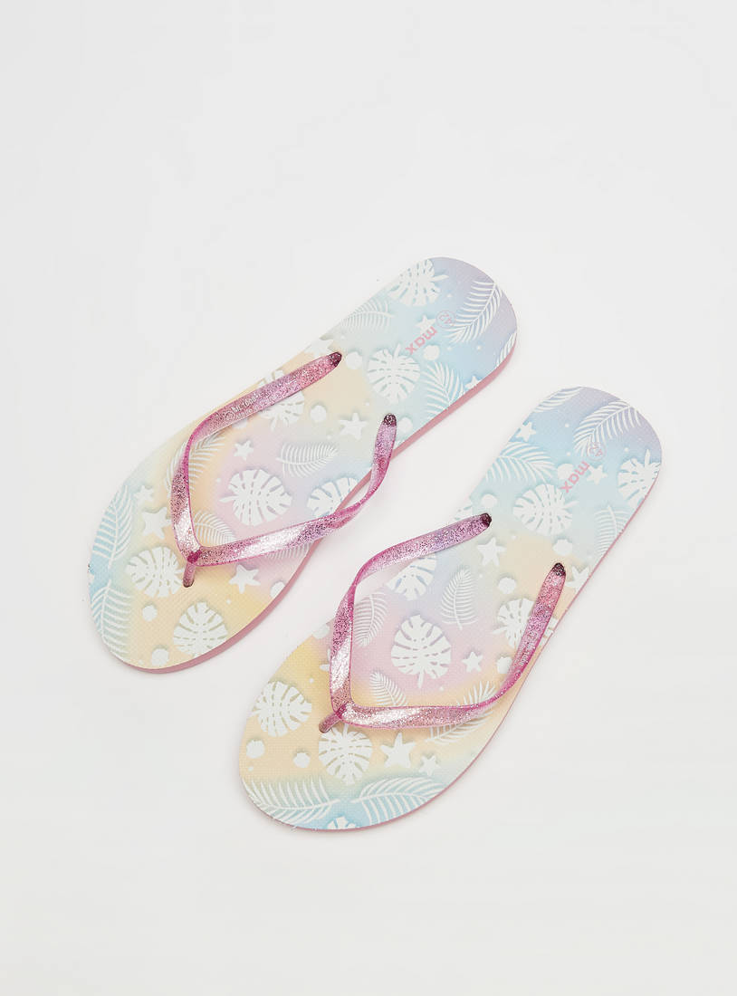 Printed Beach Slippers-Flip Flops-image-1