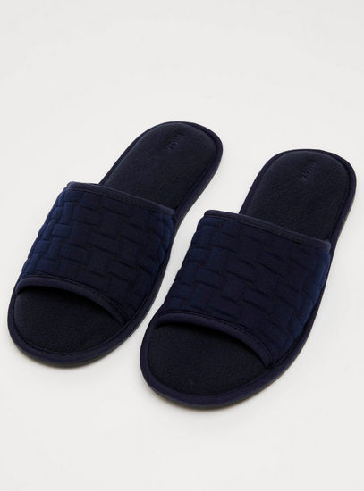 Textured Bedroom Slippers-Bedroom Slippers-image-1