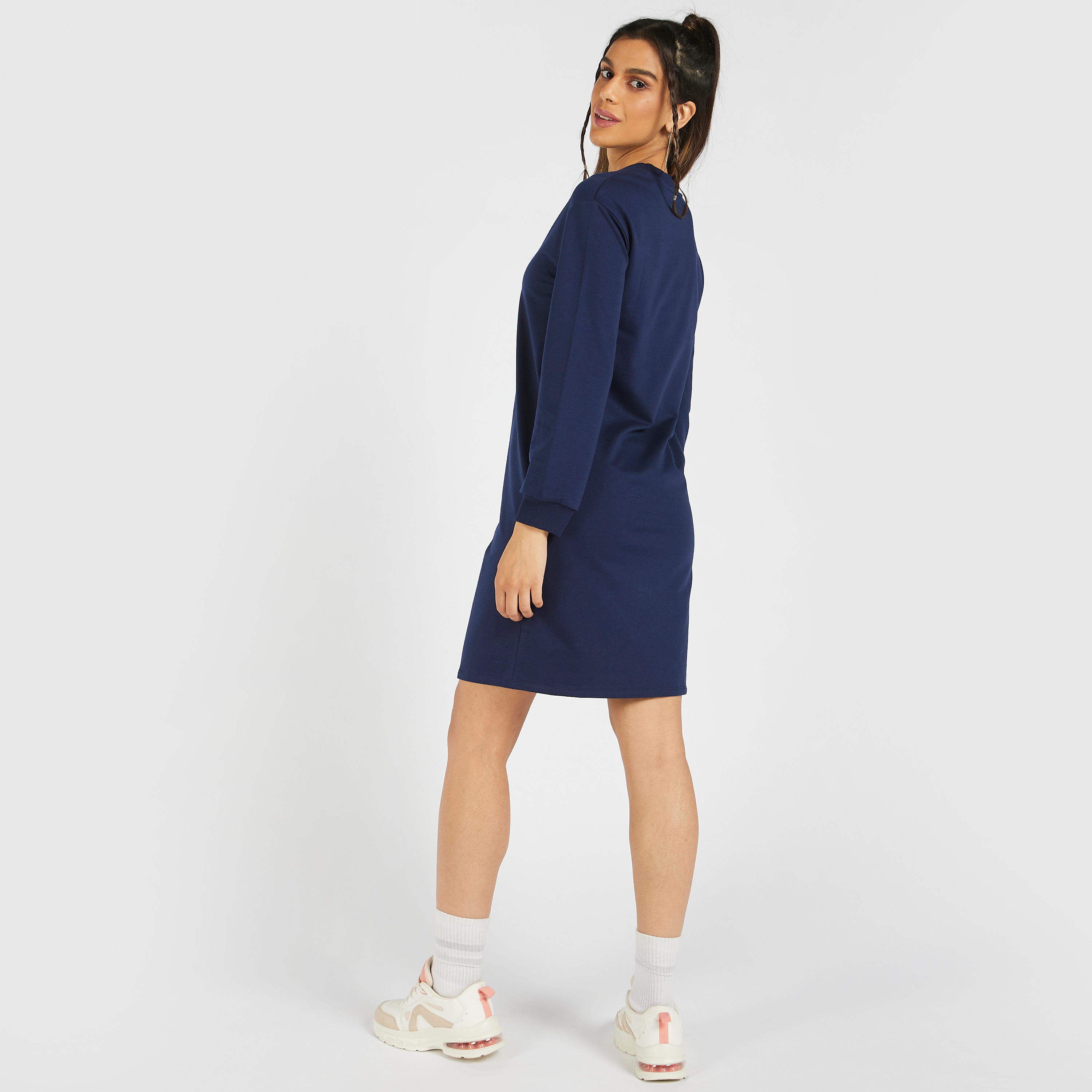 Knee length sweatshirt dress best sale