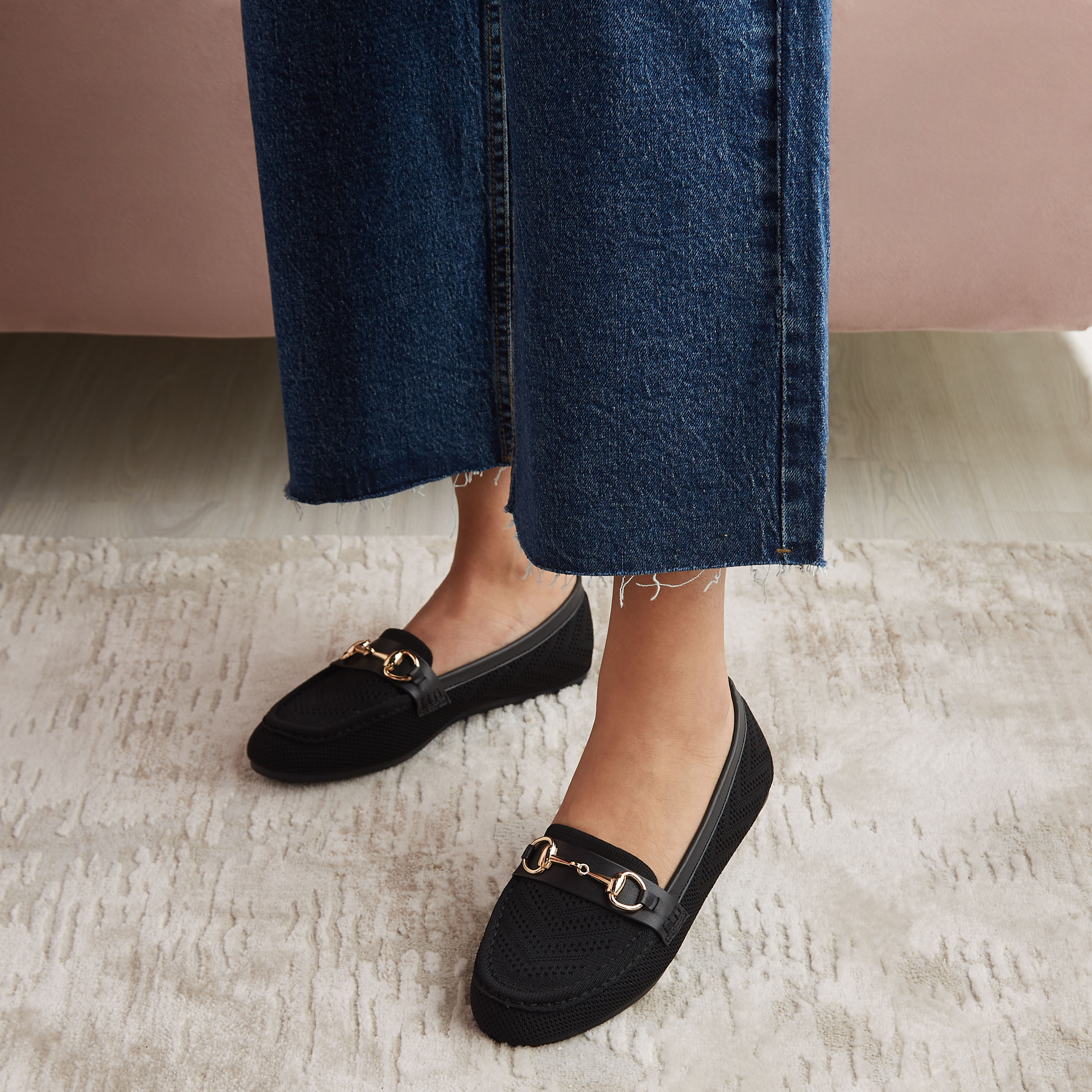 Shop Metal Accent Slip On Loafers Online Max Bahrain